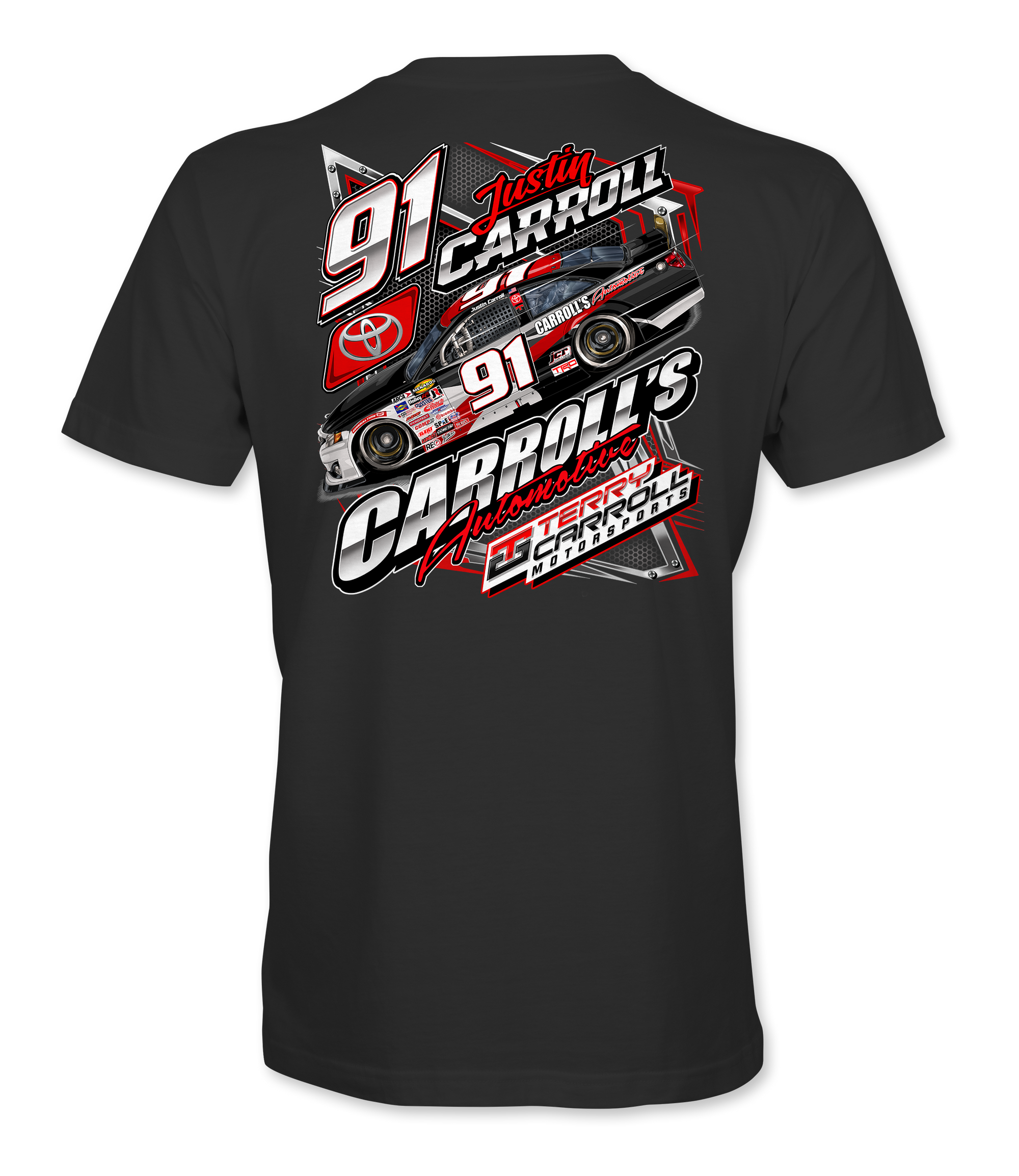 Justin Carroll T-Shirts Black Acid Apparel