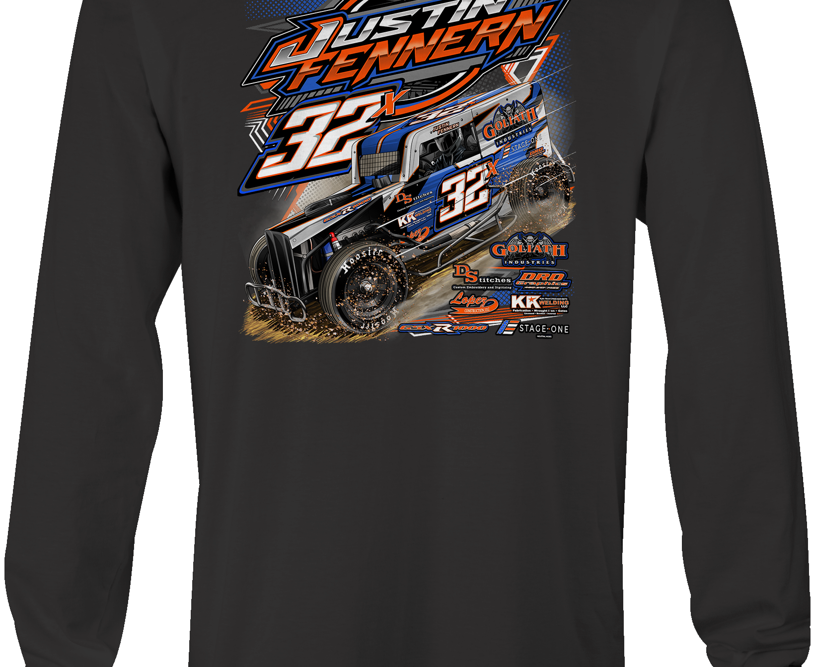 Justin Fennern 2023 Long Sleeves Black Acid Apparel