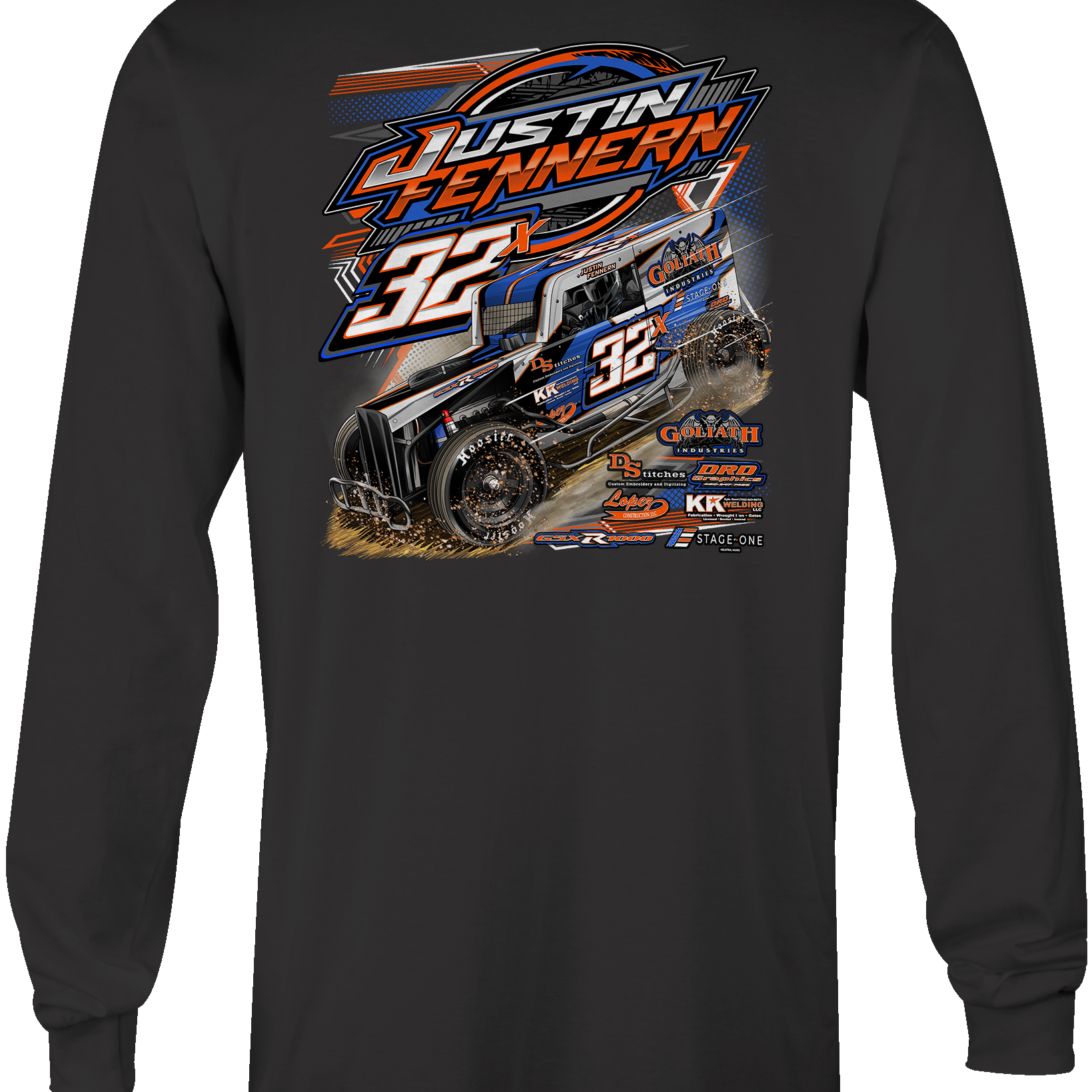 Justin Fennern 2023 Long Sleeves Black Acid Apparel