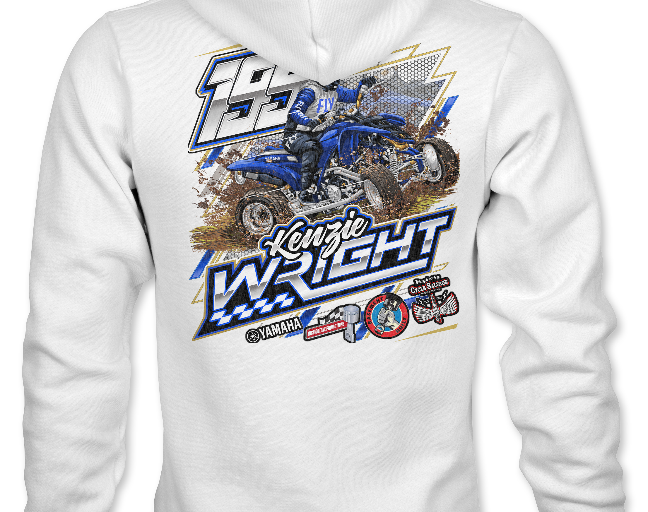 Kenzie Wright Hoodies Black Acid Apparel