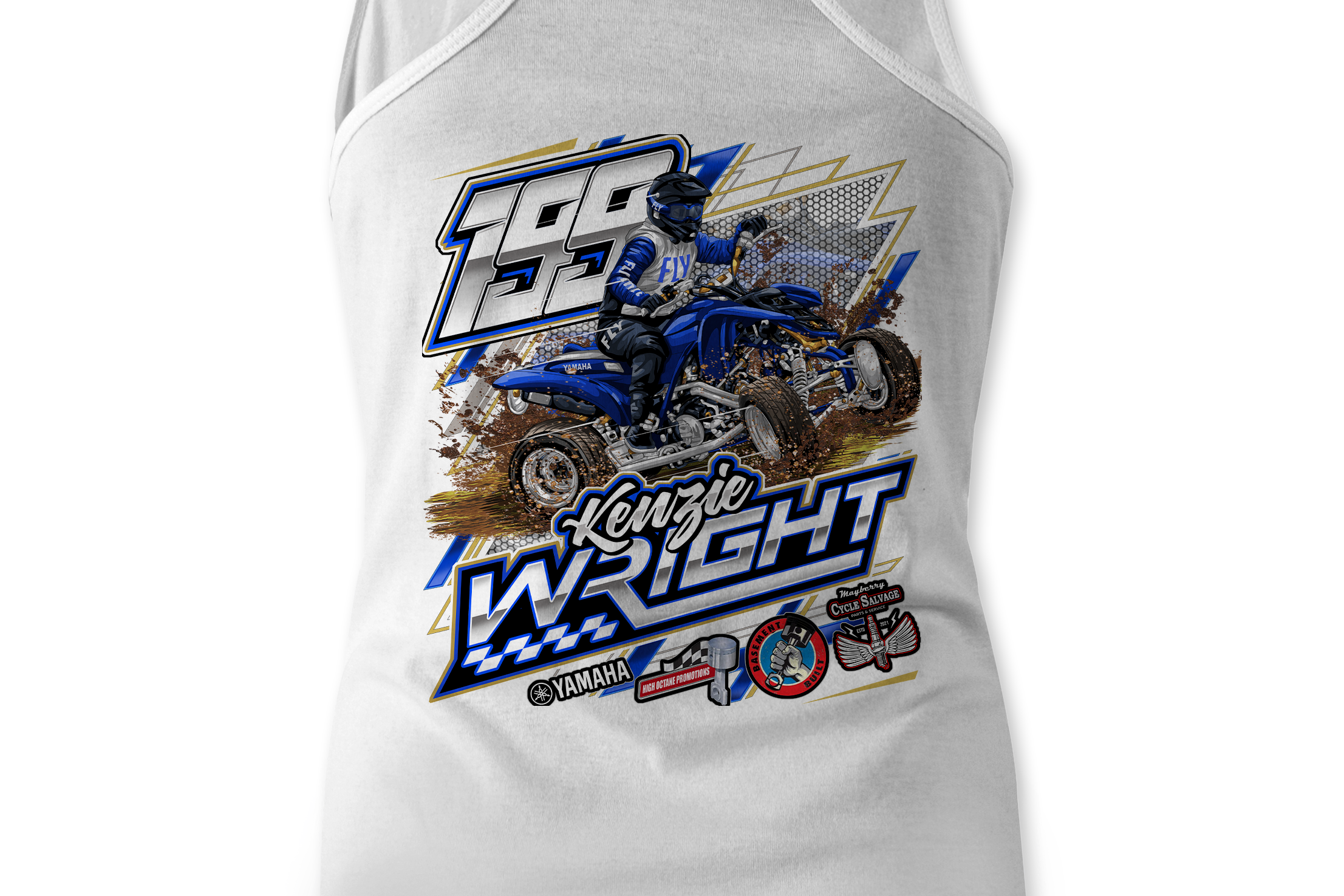 Kenzie Wright Tank Tops Black Acid Apparel