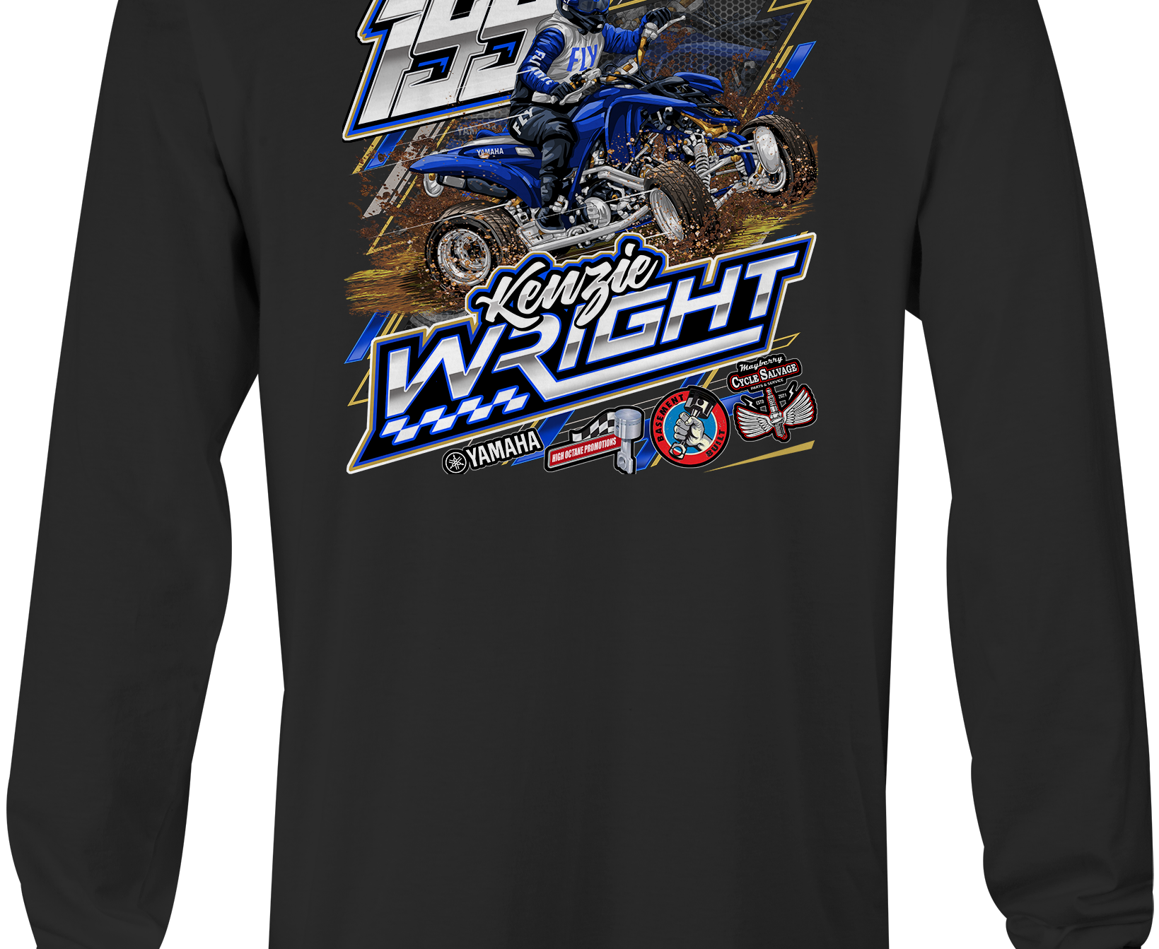 Kenzie Wright Long Sleeves Black Acid Apparel