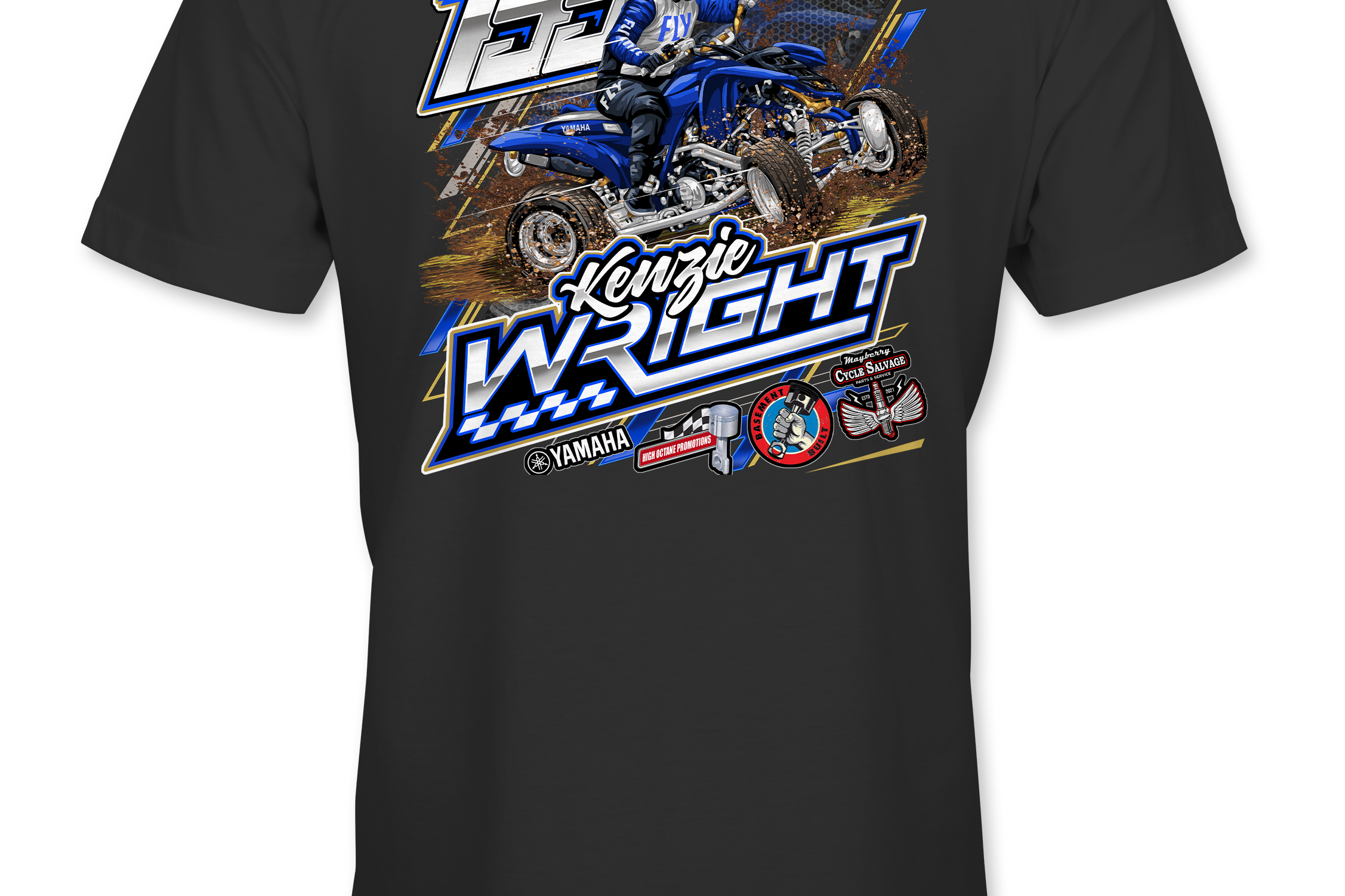 Kenzie Wright T-Shirts Black Acid Apparel
