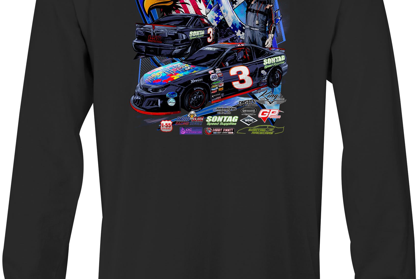 Kyle Brick Long Sleeves Black Acid Apparel