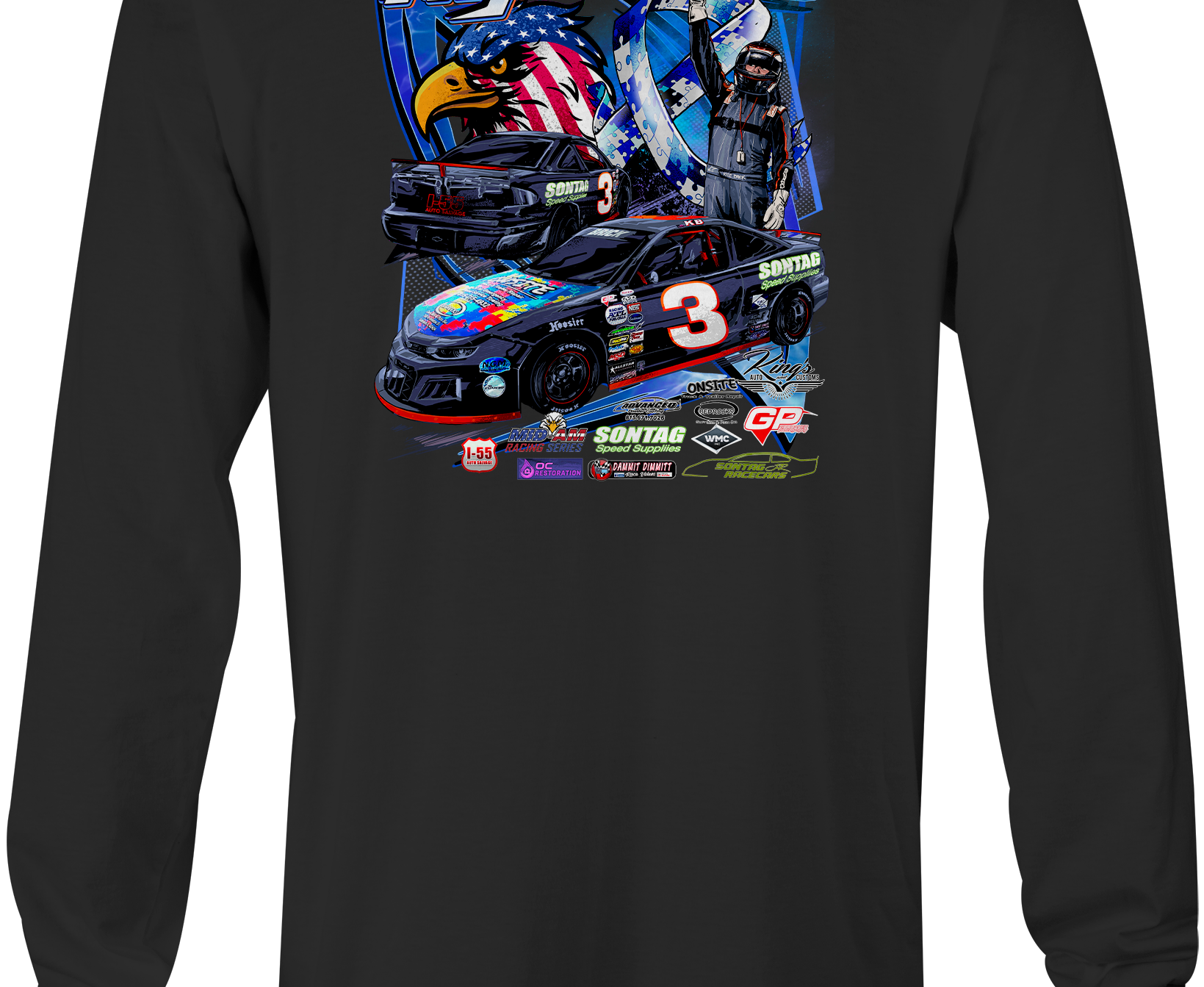 Kyle Brick Long Sleeves Black Acid Apparel