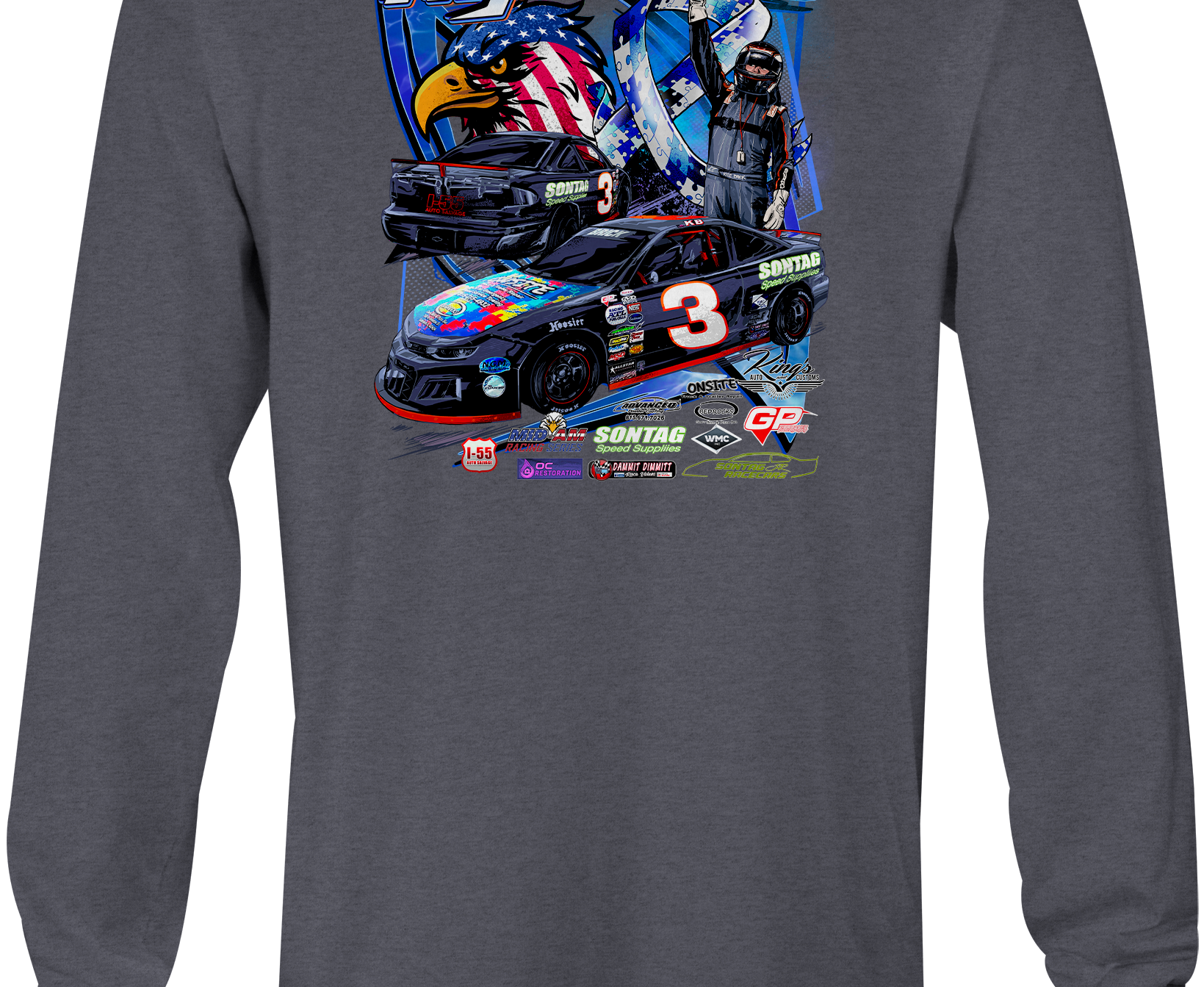 Kyle Brick Long Sleeves Black Acid Apparel