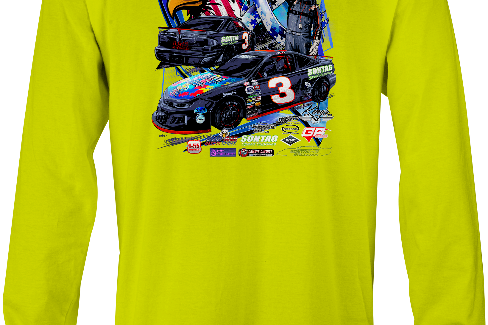 Kyle Brick Long Sleeves Black Acid Apparel
