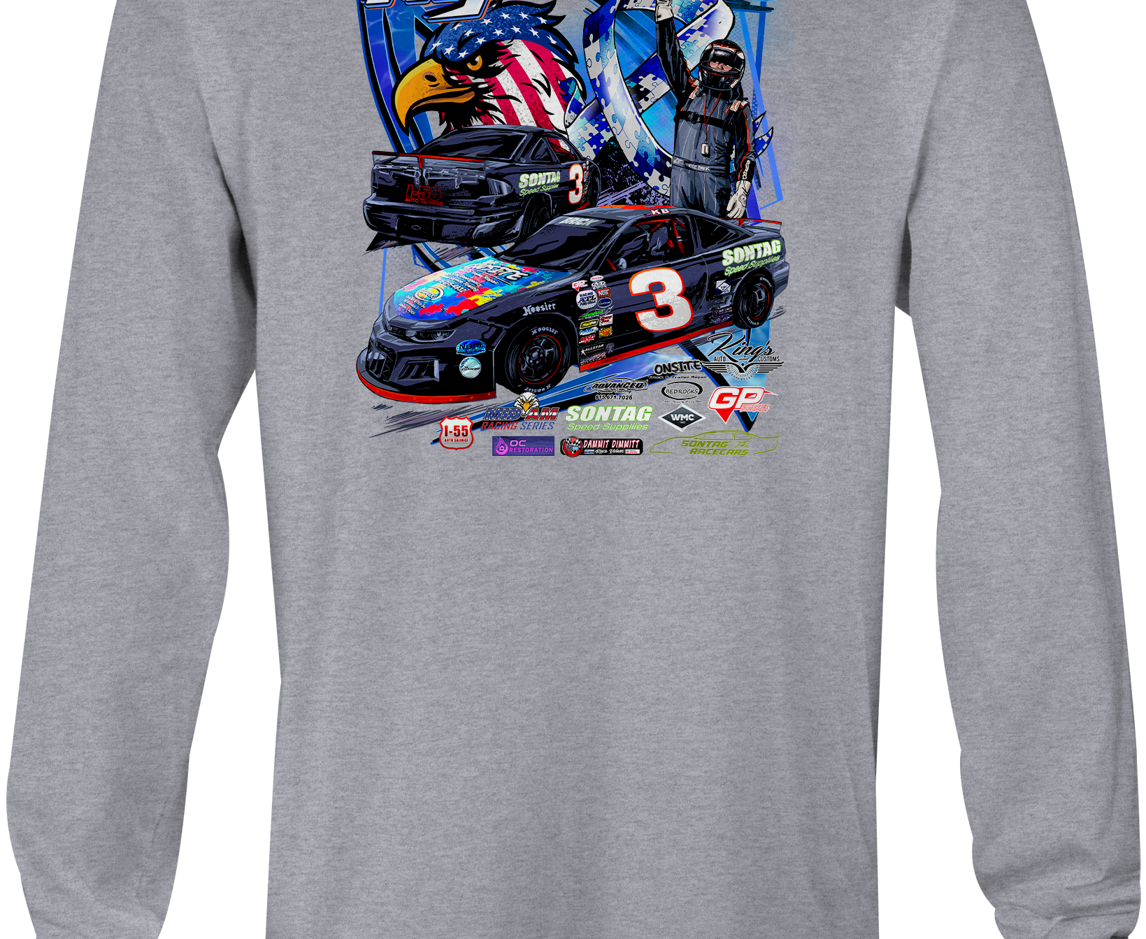 Kyle Brick Long Sleeves Black Acid Apparel