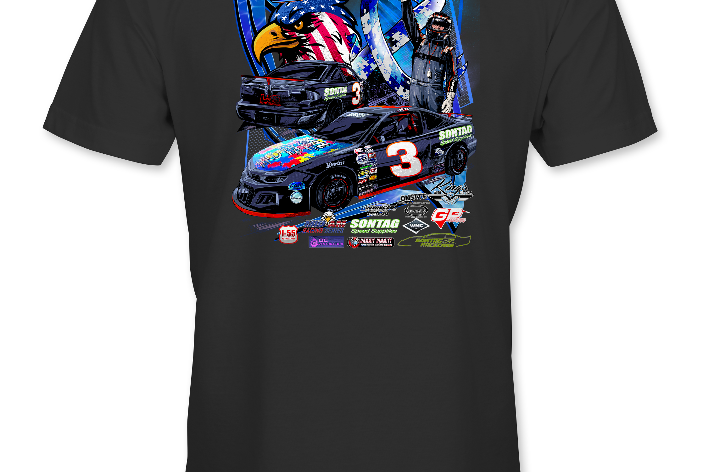 Kyle Brick T-Shirts Black Acid Apparel