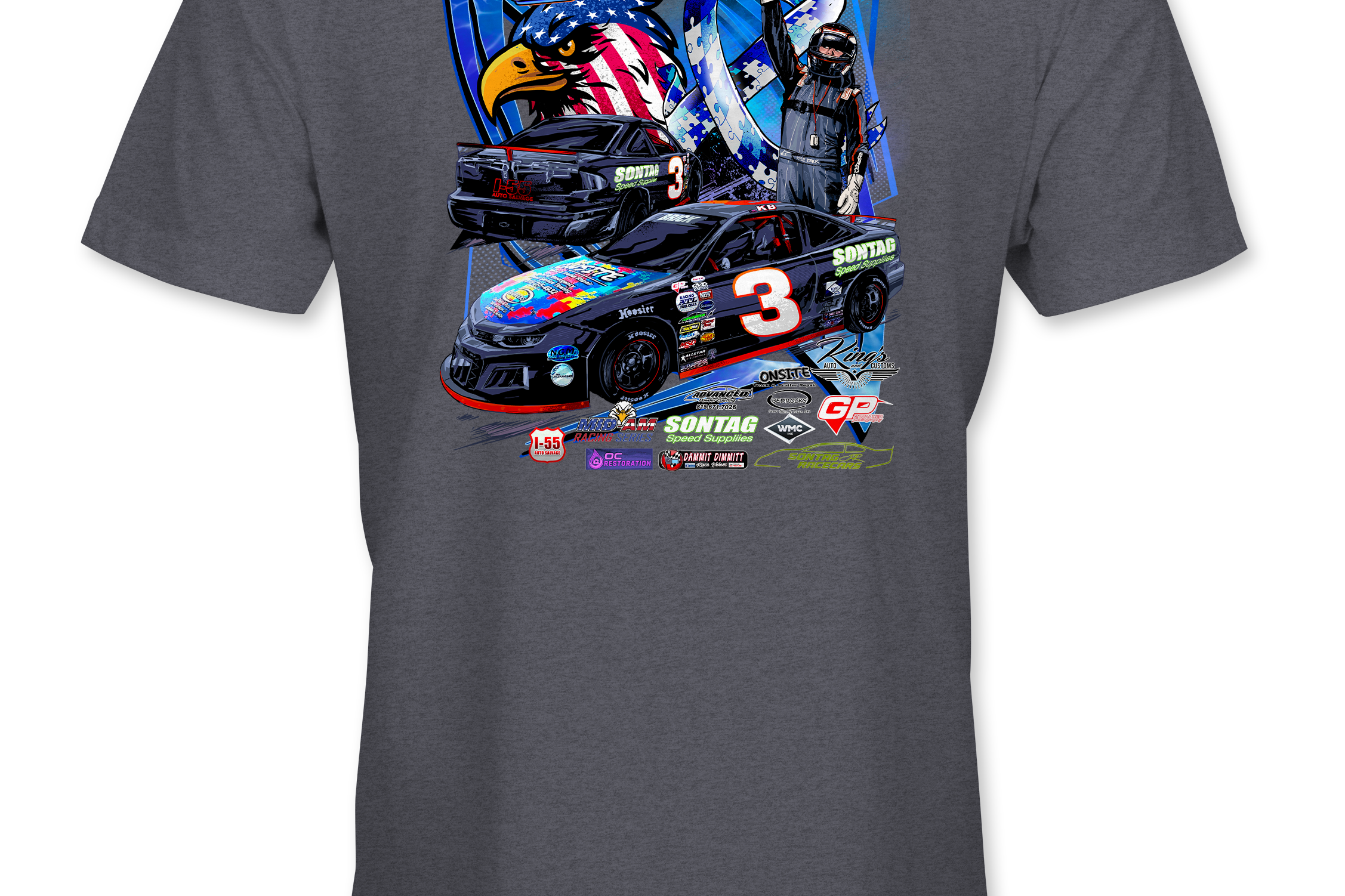 Kyle Brick T-Shirts Black Acid Apparel