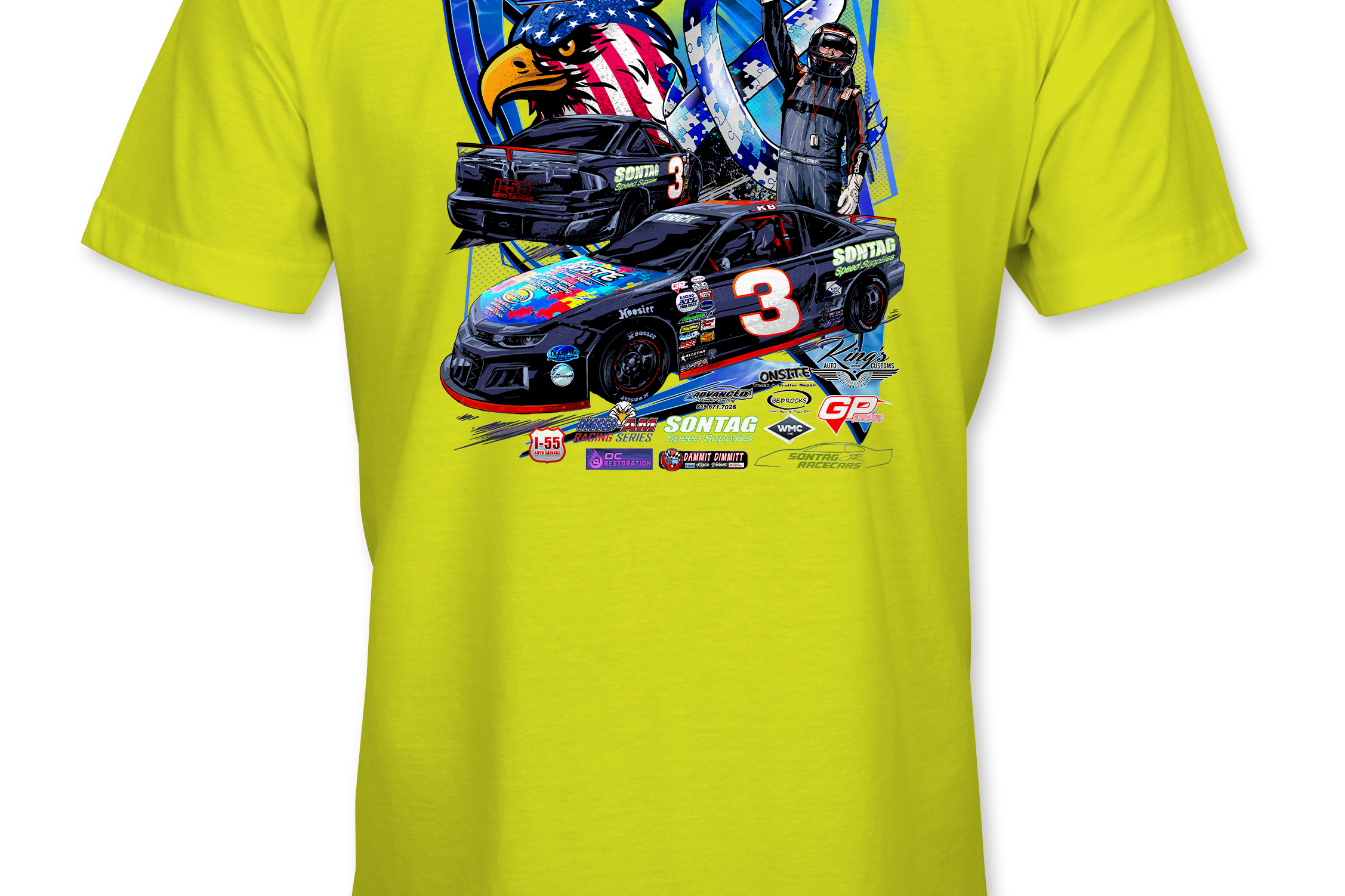 Kyle Brick T-Shirts Black Acid Apparel