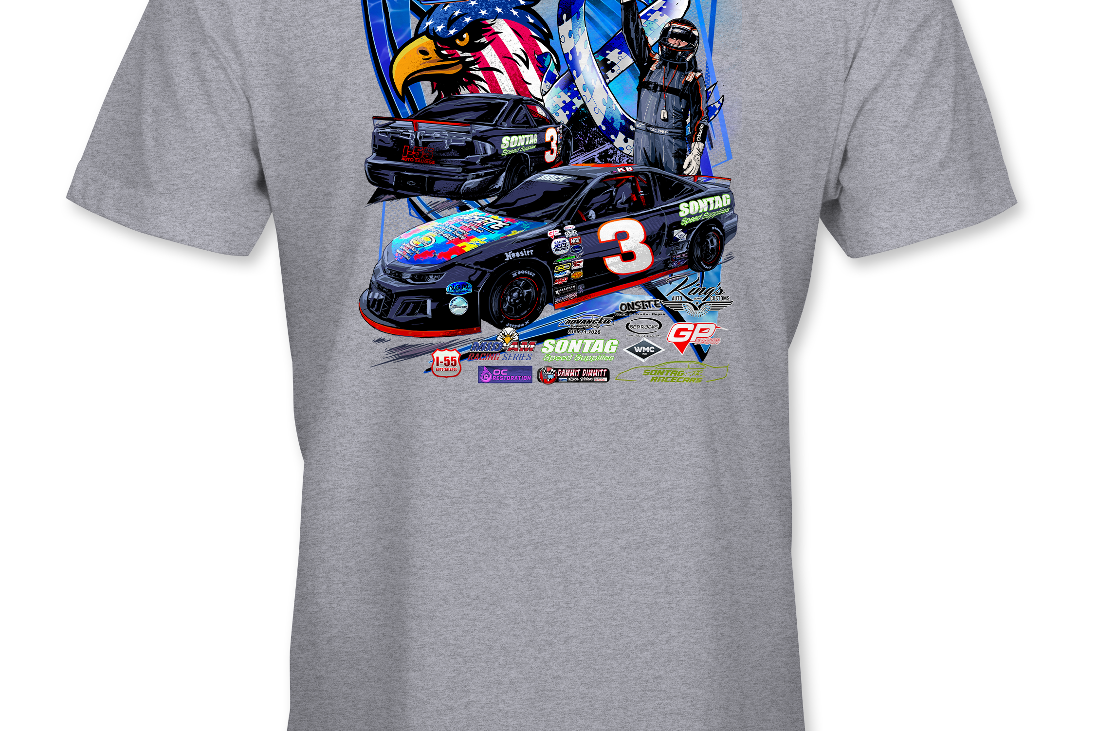 Kyle Brick T-Shirts Black Acid Apparel