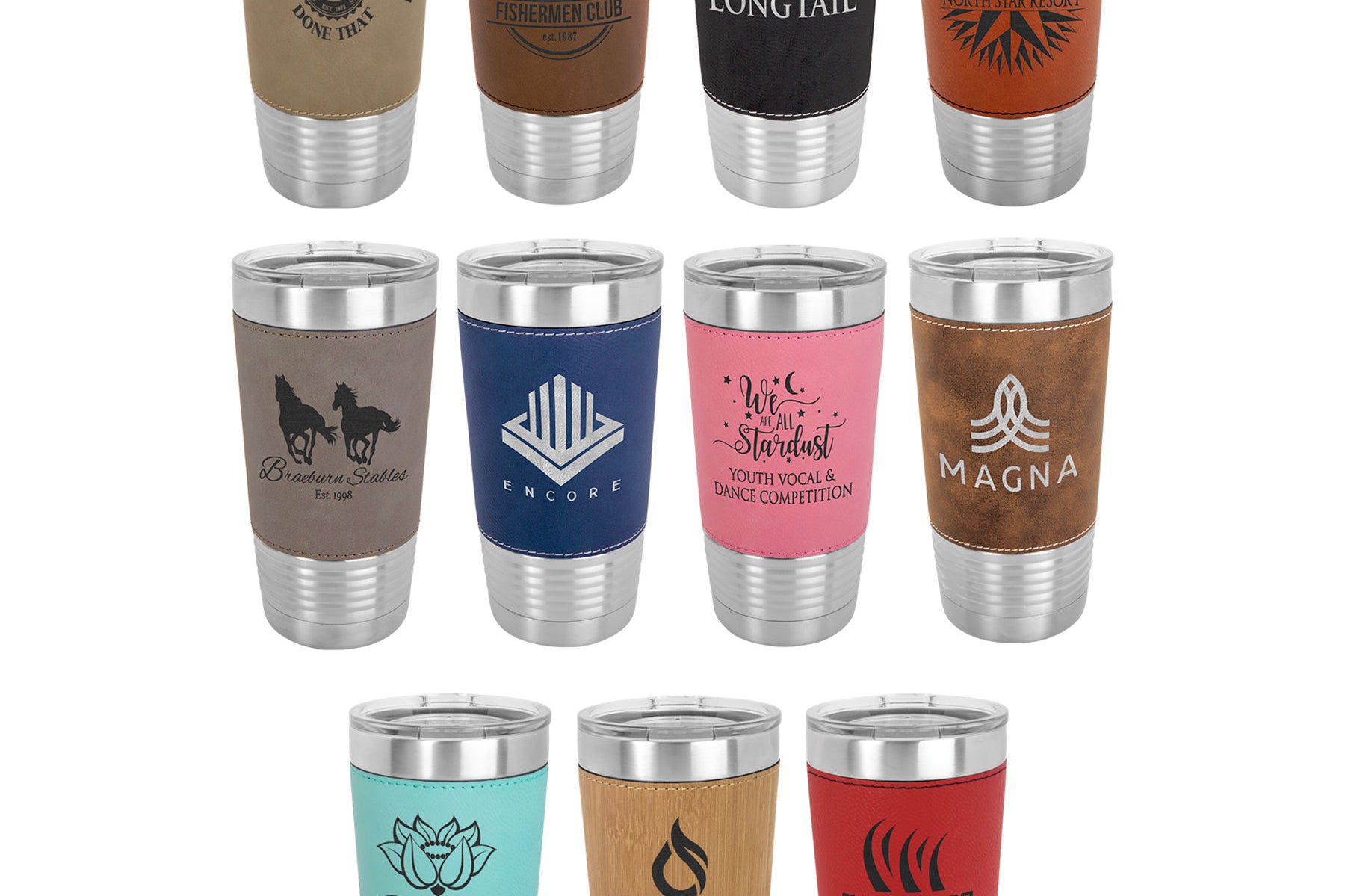 Polar Camel Tumblers with Accent Grip Black Acid Apparel