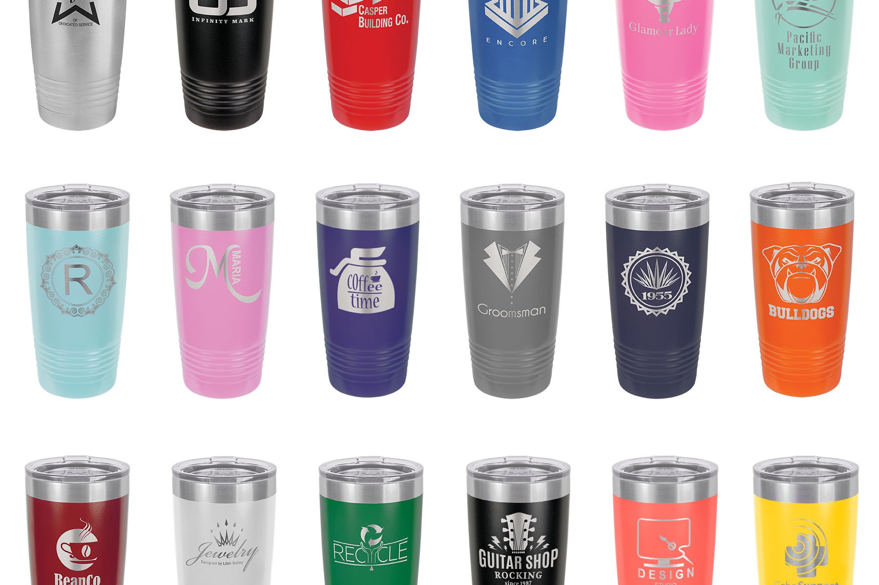 Polar Camel Ring Neck Tumblers - L Series Black Acid Apparel