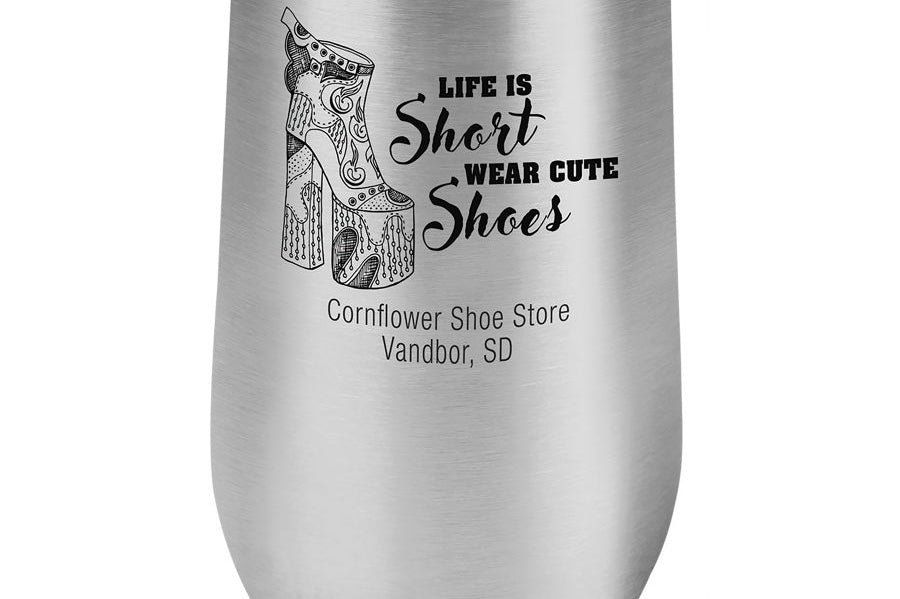 Polar Camel Stemless Wine Tumblers - L Series Black Acid Apparel