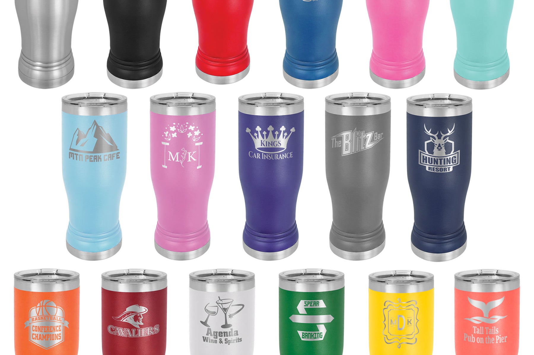 Polar Camel Pilsner Tumblers - L Series Black Acid Apparel