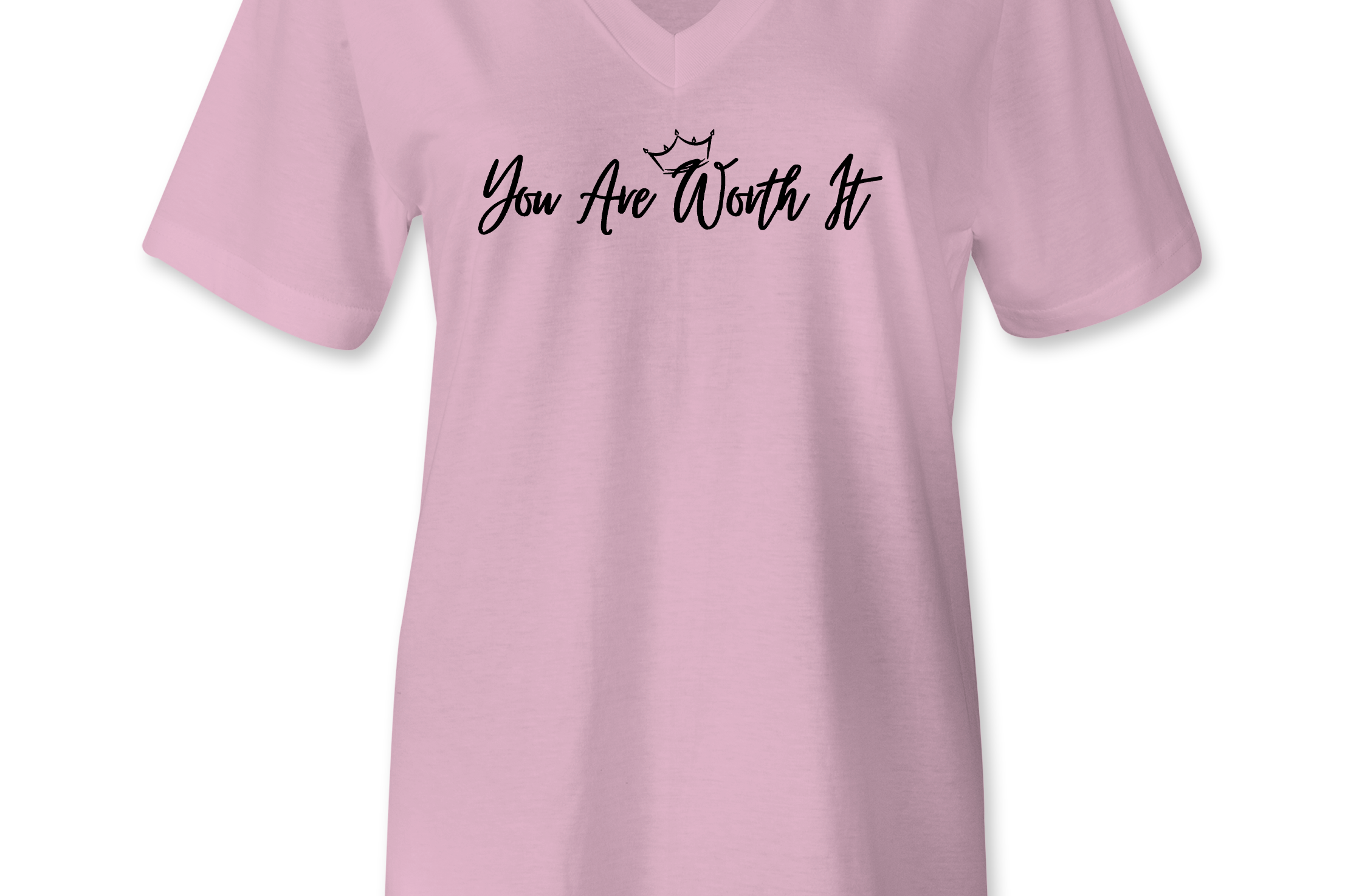 You Are Worth It Womens TShirts Black Acid Apparel