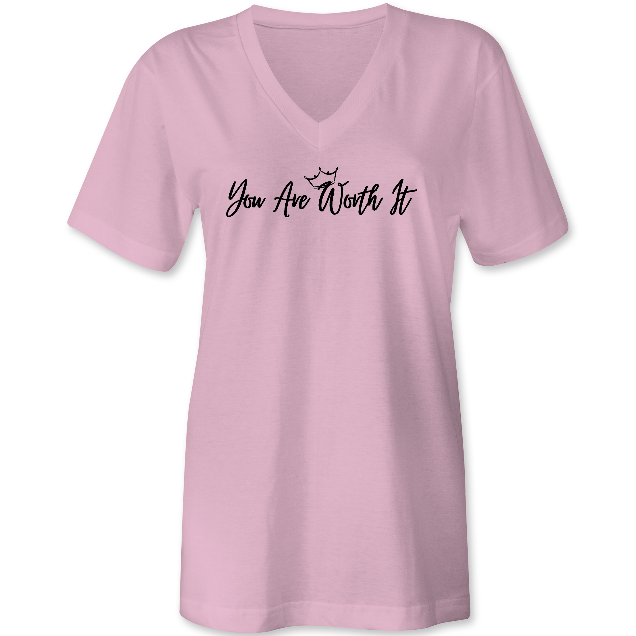 You Are Worth It Womens TShirts Black Acid Apparel