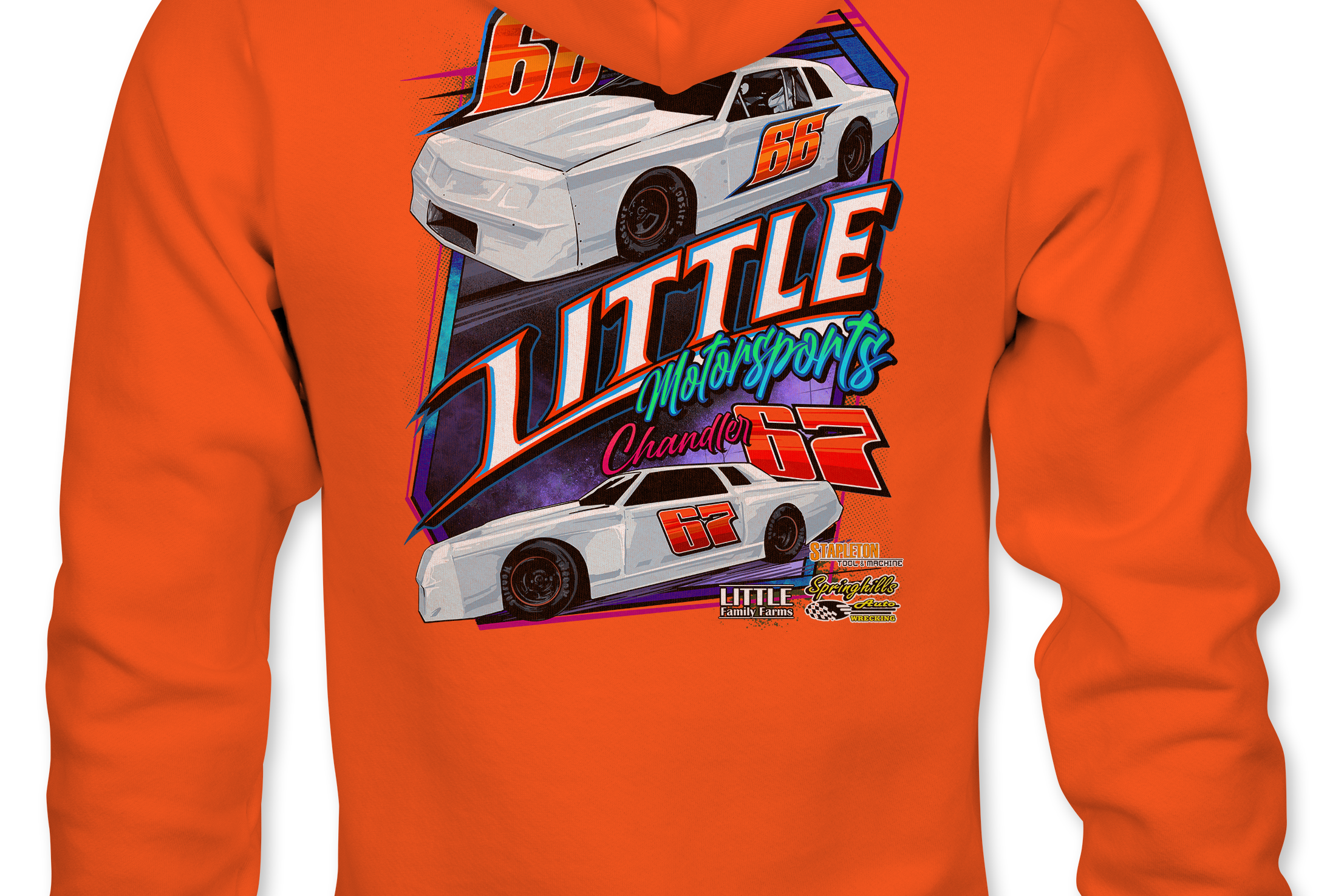 Little Motorsports Hoodies Black Acid Apparel