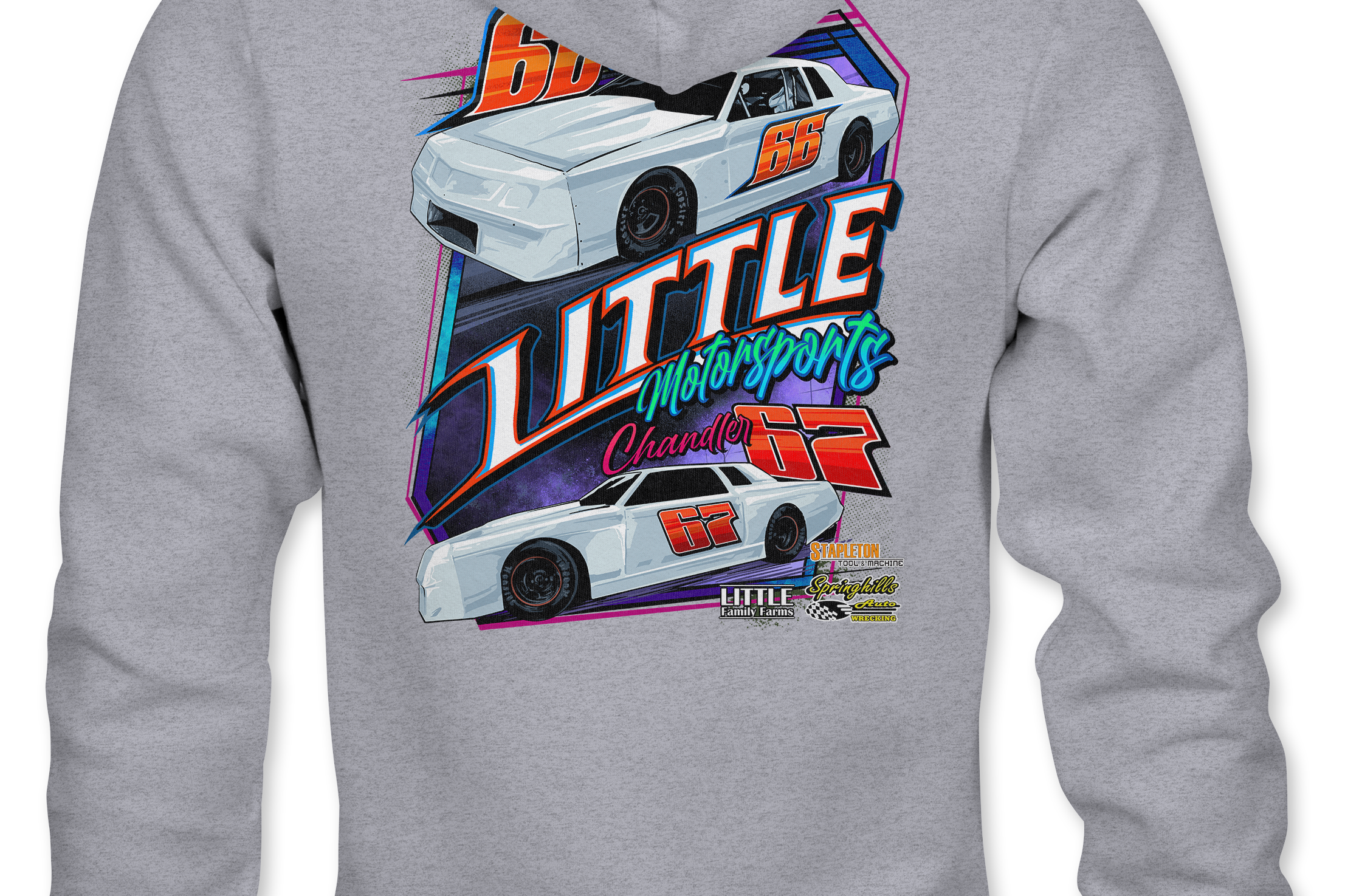 Little Motorsports Hoodies Black Acid Apparel