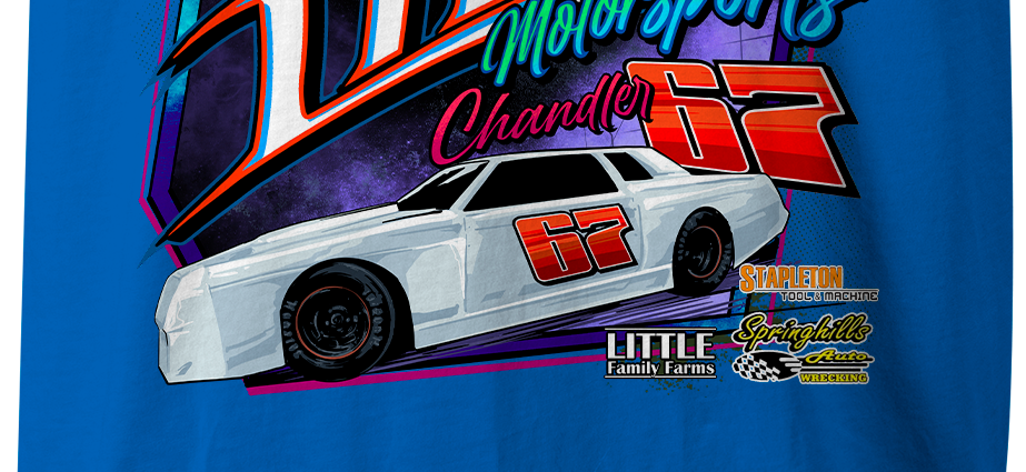 Little Motorsports Tank Tops Black Acid Apparel