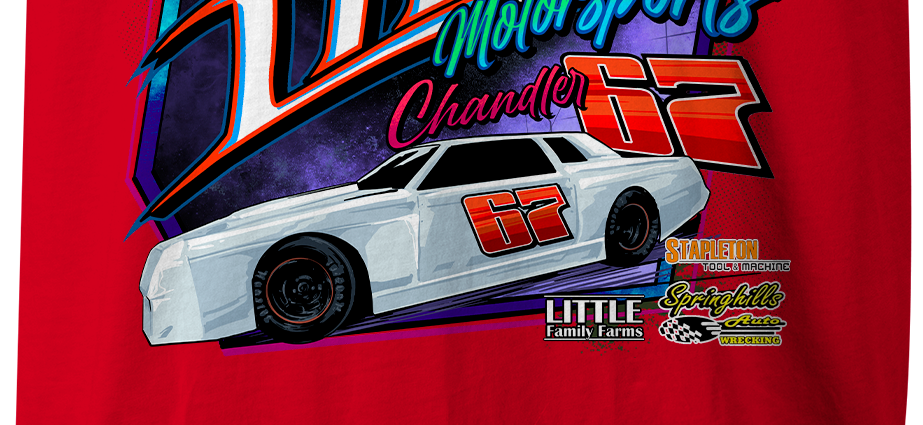 Little Motorsports Tank Tops Black Acid Apparel