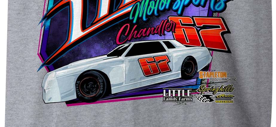 Little Motorsports Tank Tops Black Acid Apparel