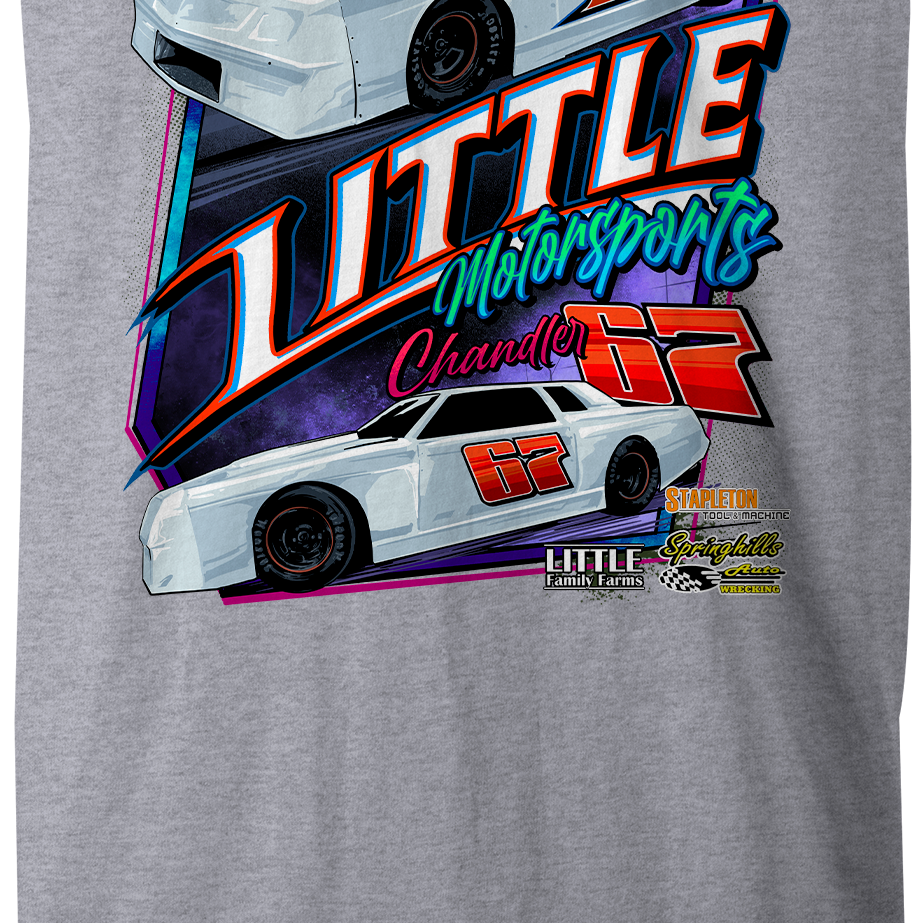 Little Motorsports Tank Tops Black Acid Apparel