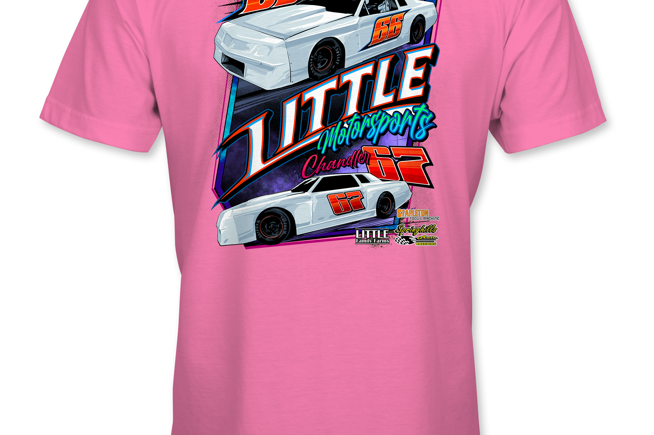 Little Motorsports T-Shirts Black Acid Apparel
