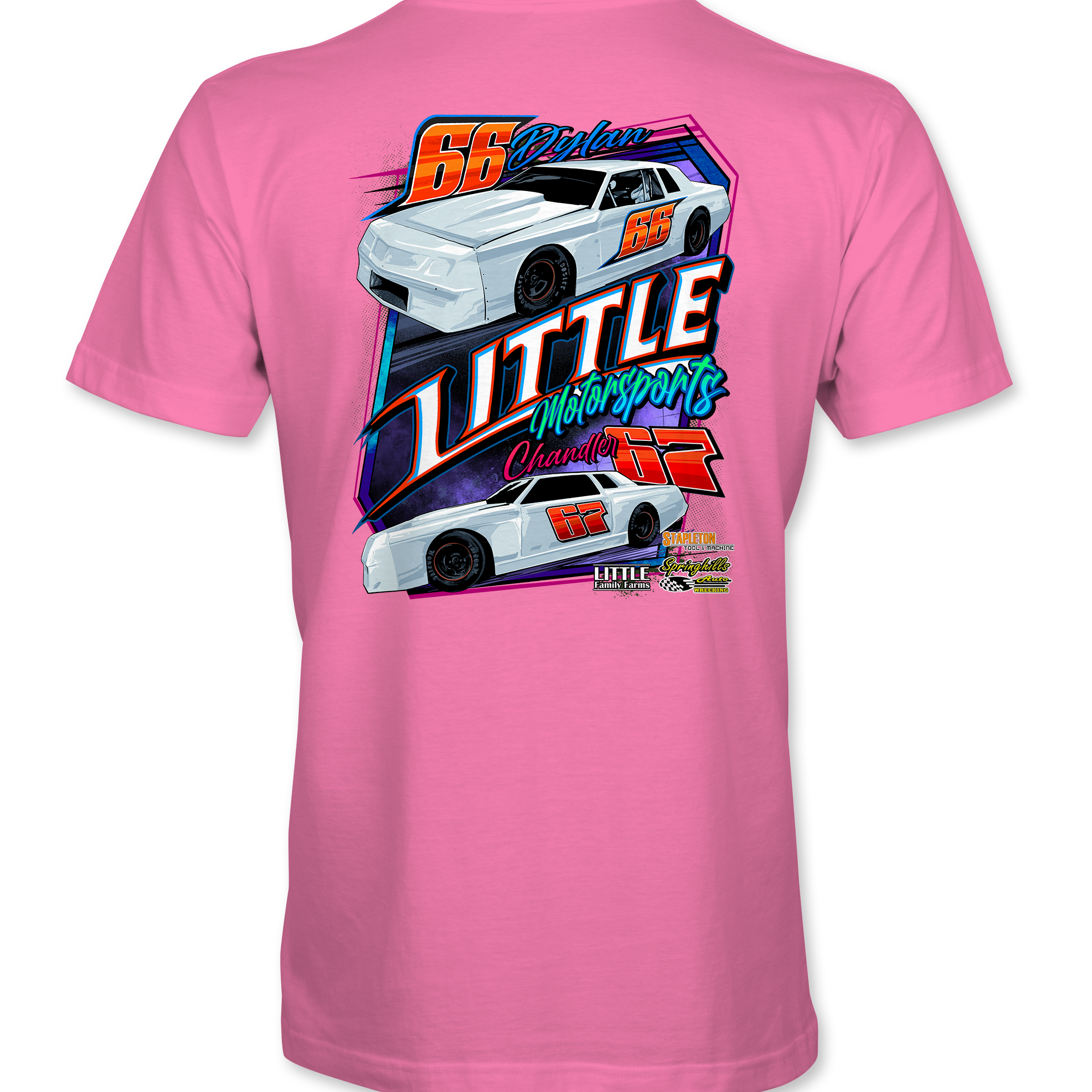 Little Motorsports T-Shirts Black Acid Apparel