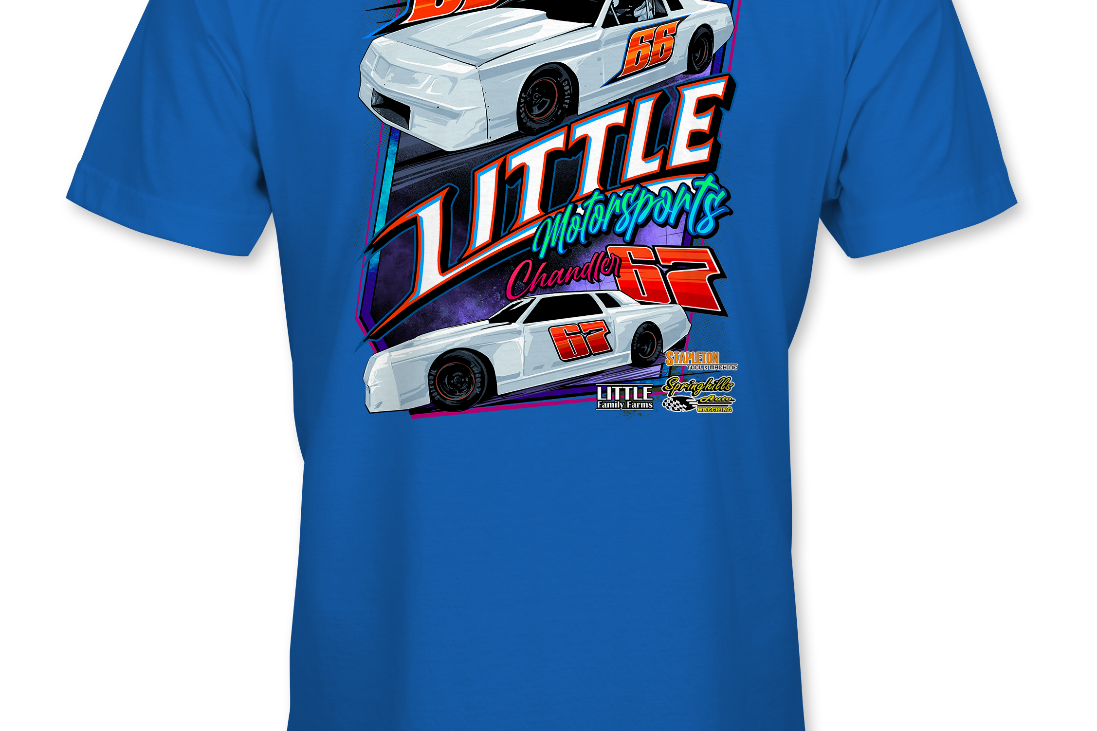 Little Motorsports T-Shirts Black Acid Apparel