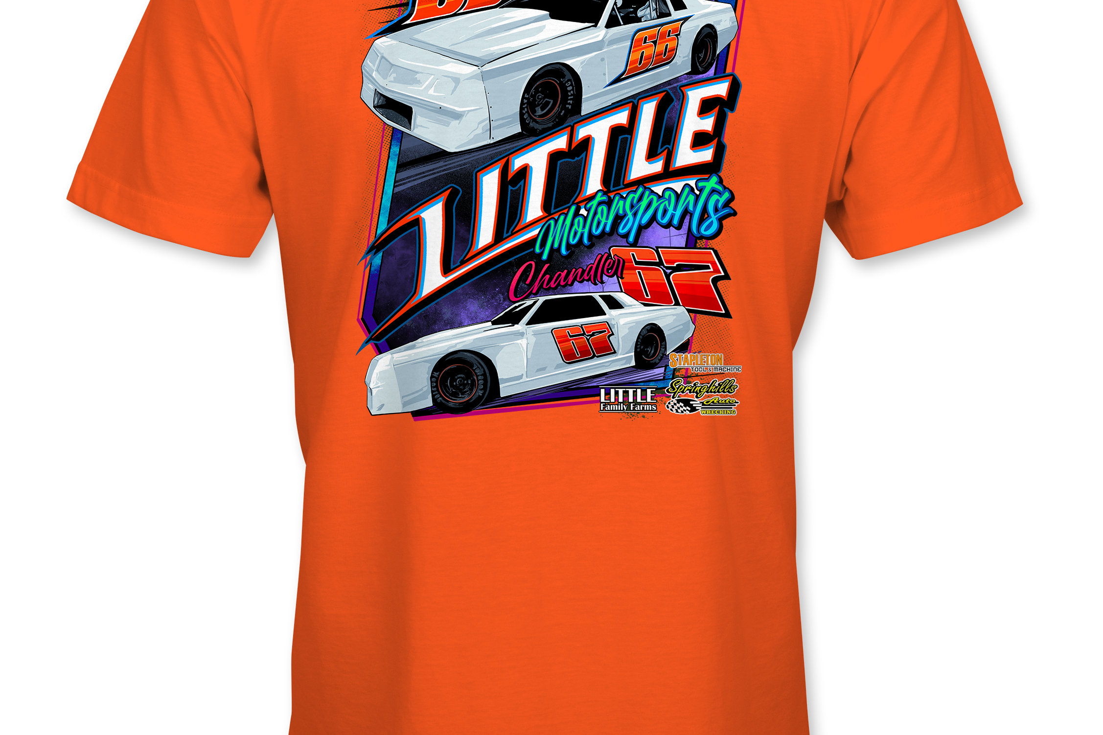Little Motorsports T-Shirts Black Acid Apparel