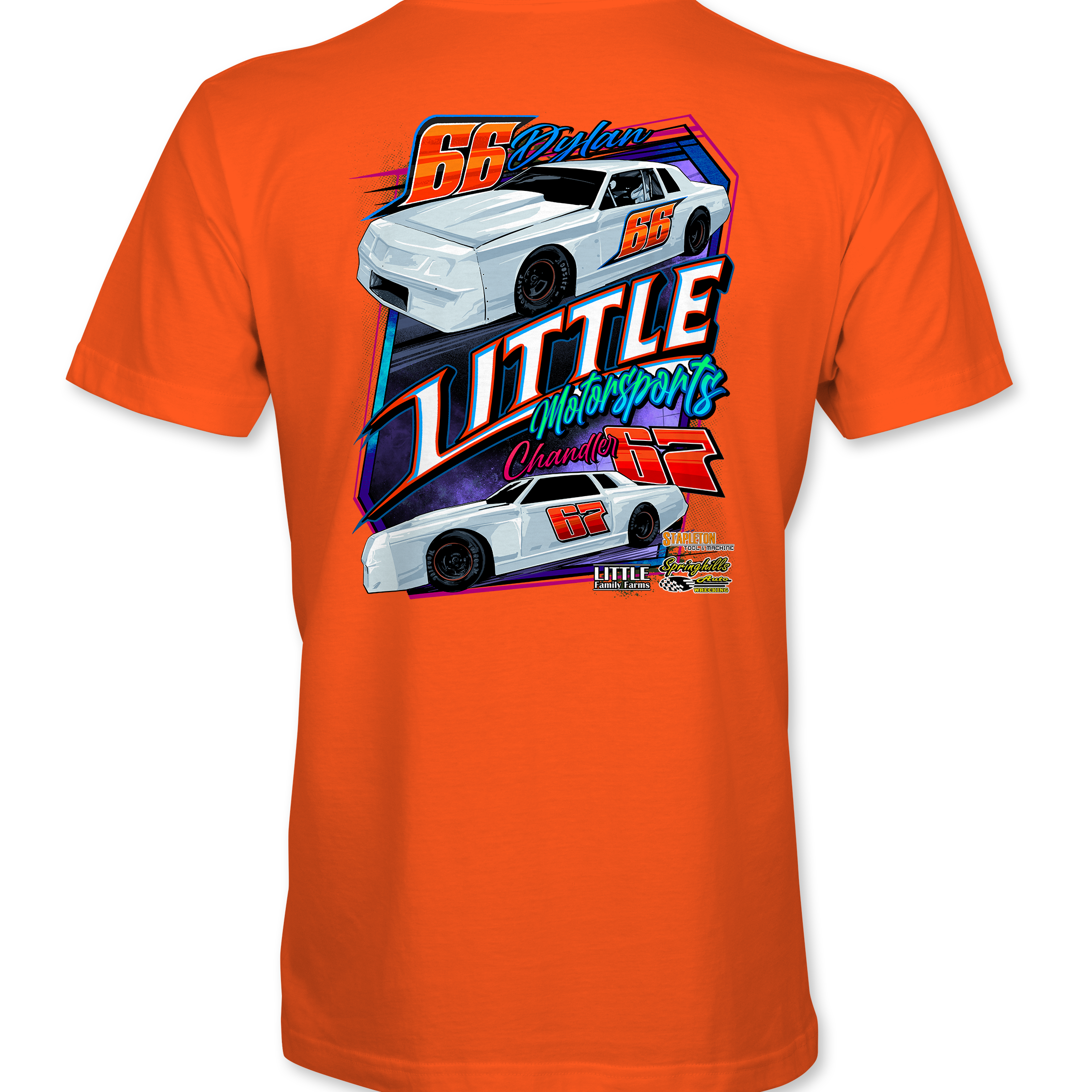 Little Motorsports T-Shirts Black Acid Apparel