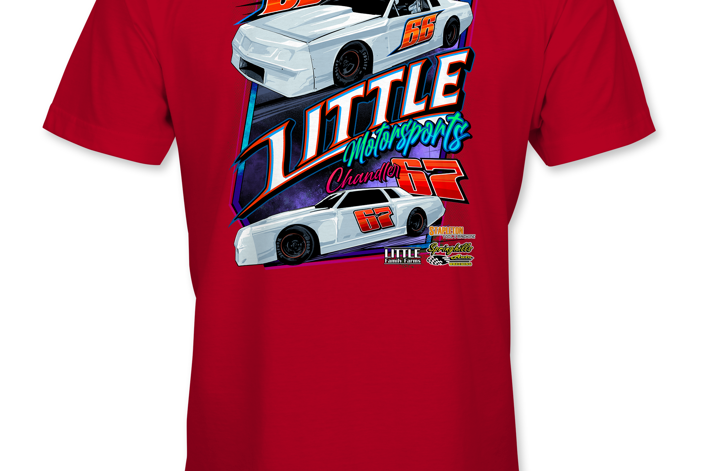 Little Motorsports T-Shirts Black Acid Apparel