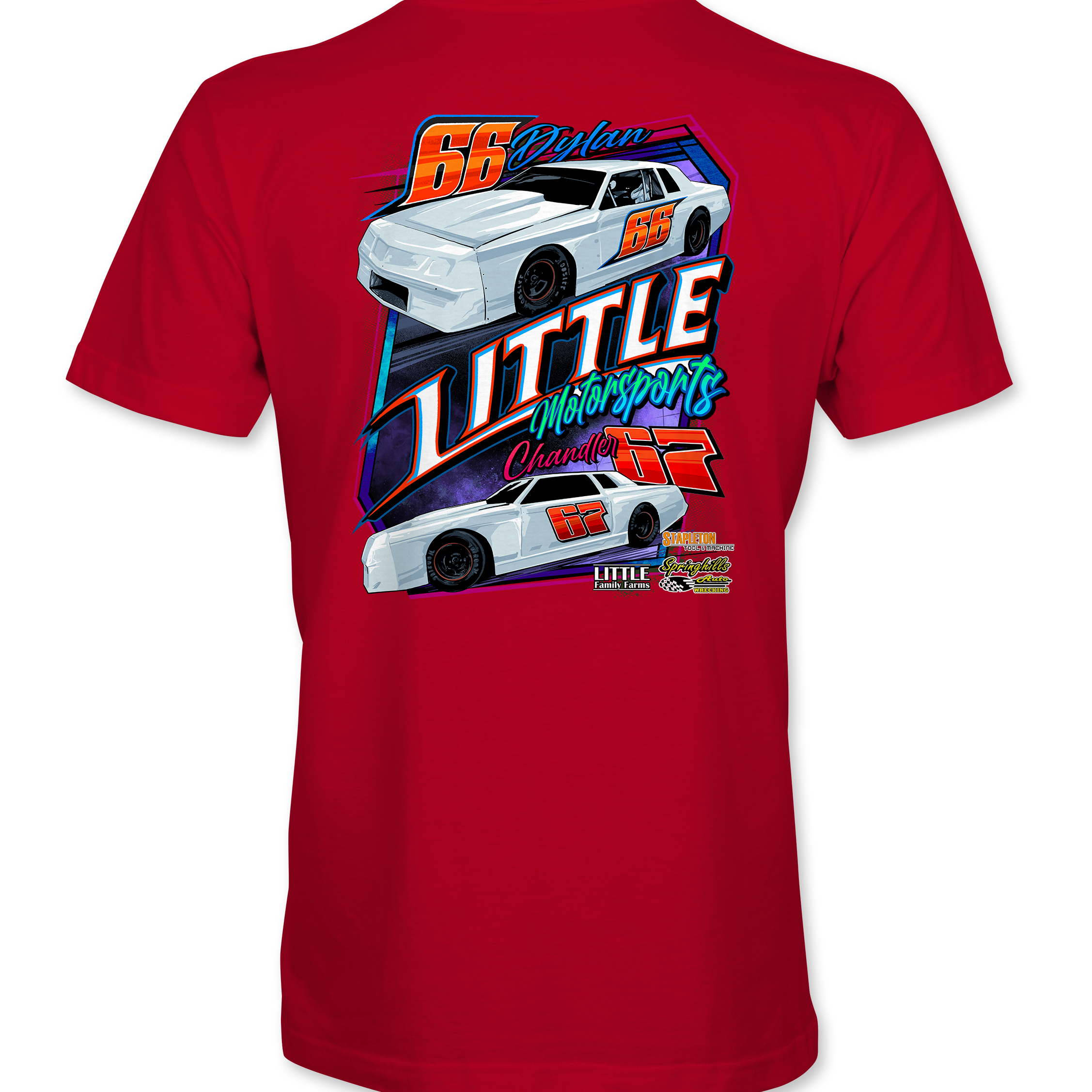 Little Motorsports T-Shirts Black Acid Apparel