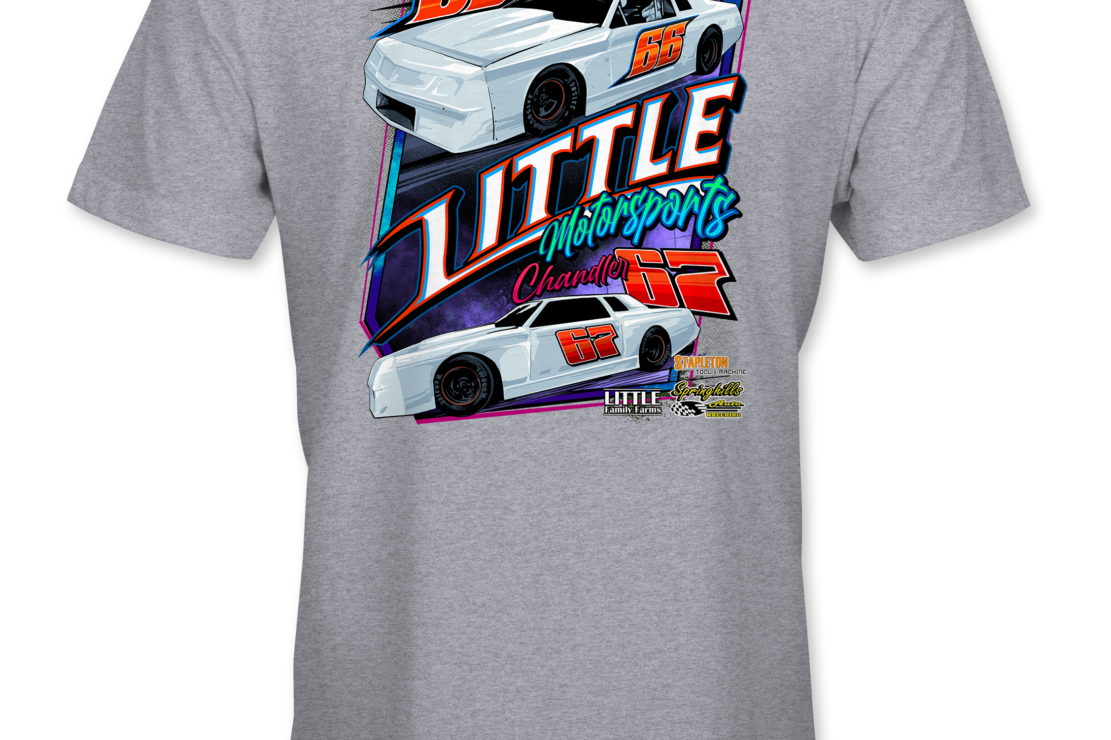 Little Motorsports T-Shirts Black Acid Apparel