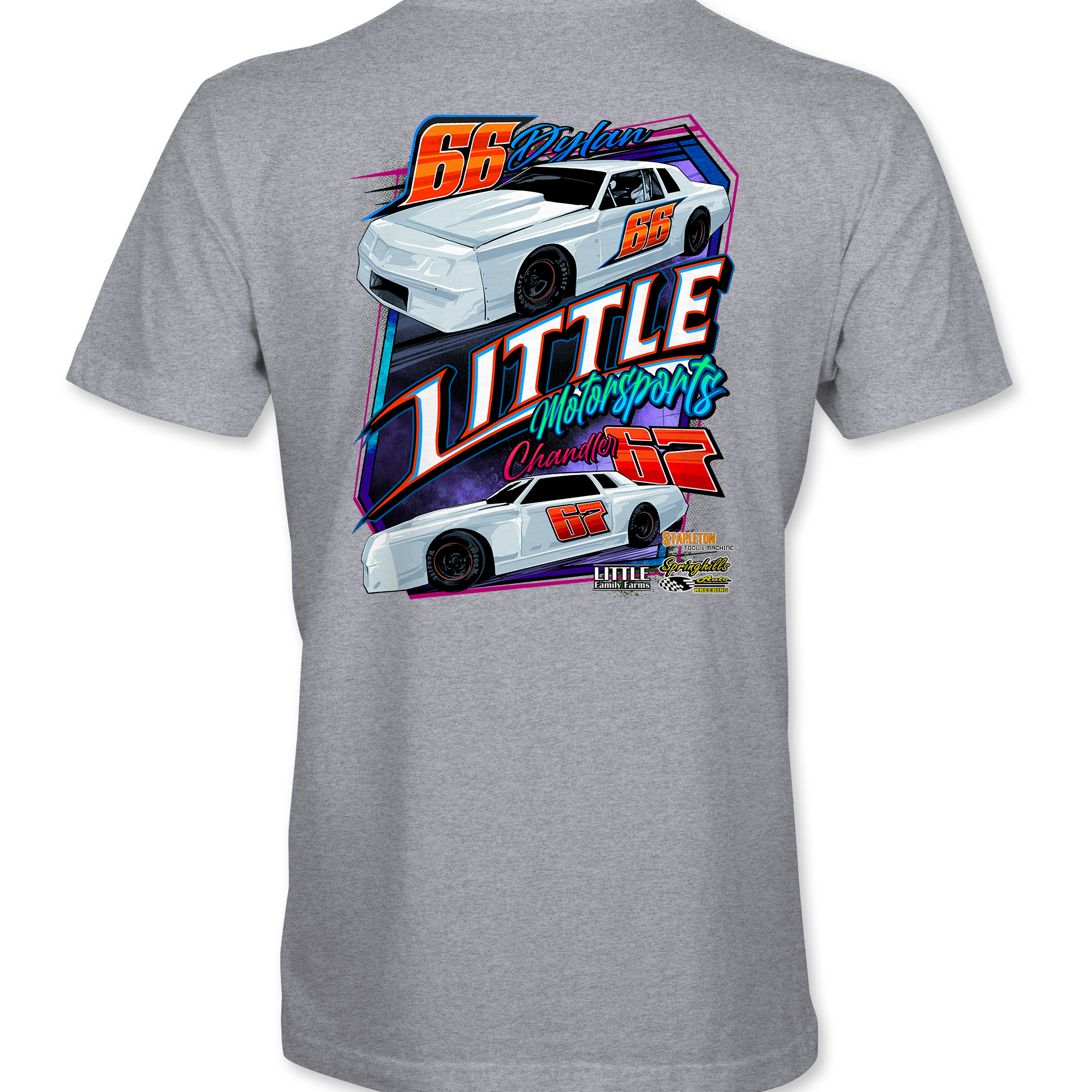 Little Motorsports T-Shirts Black Acid Apparel