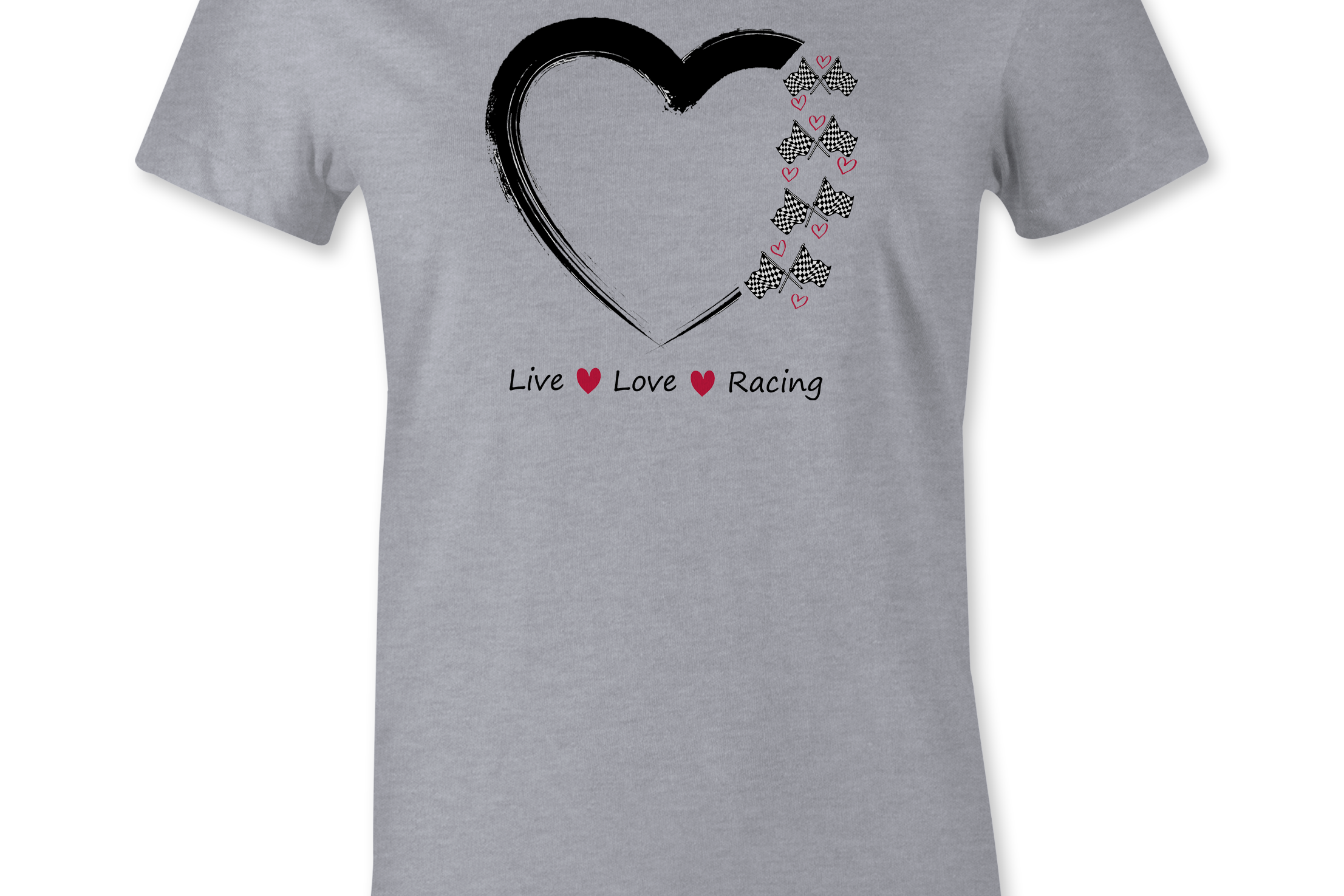 Live Love Racing TShirt Black Acid Apparel