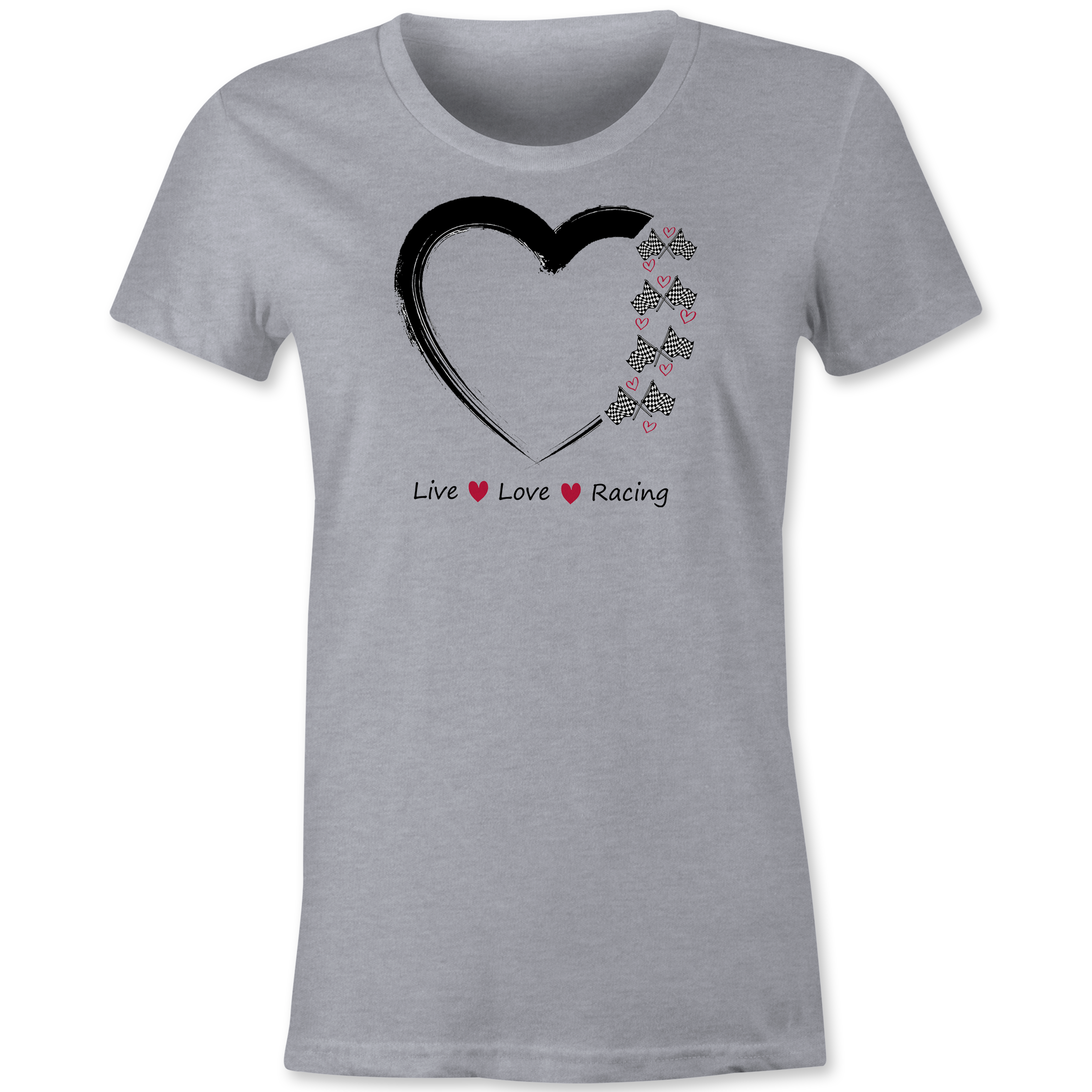 Live Love Racing TShirt Black Acid Apparel