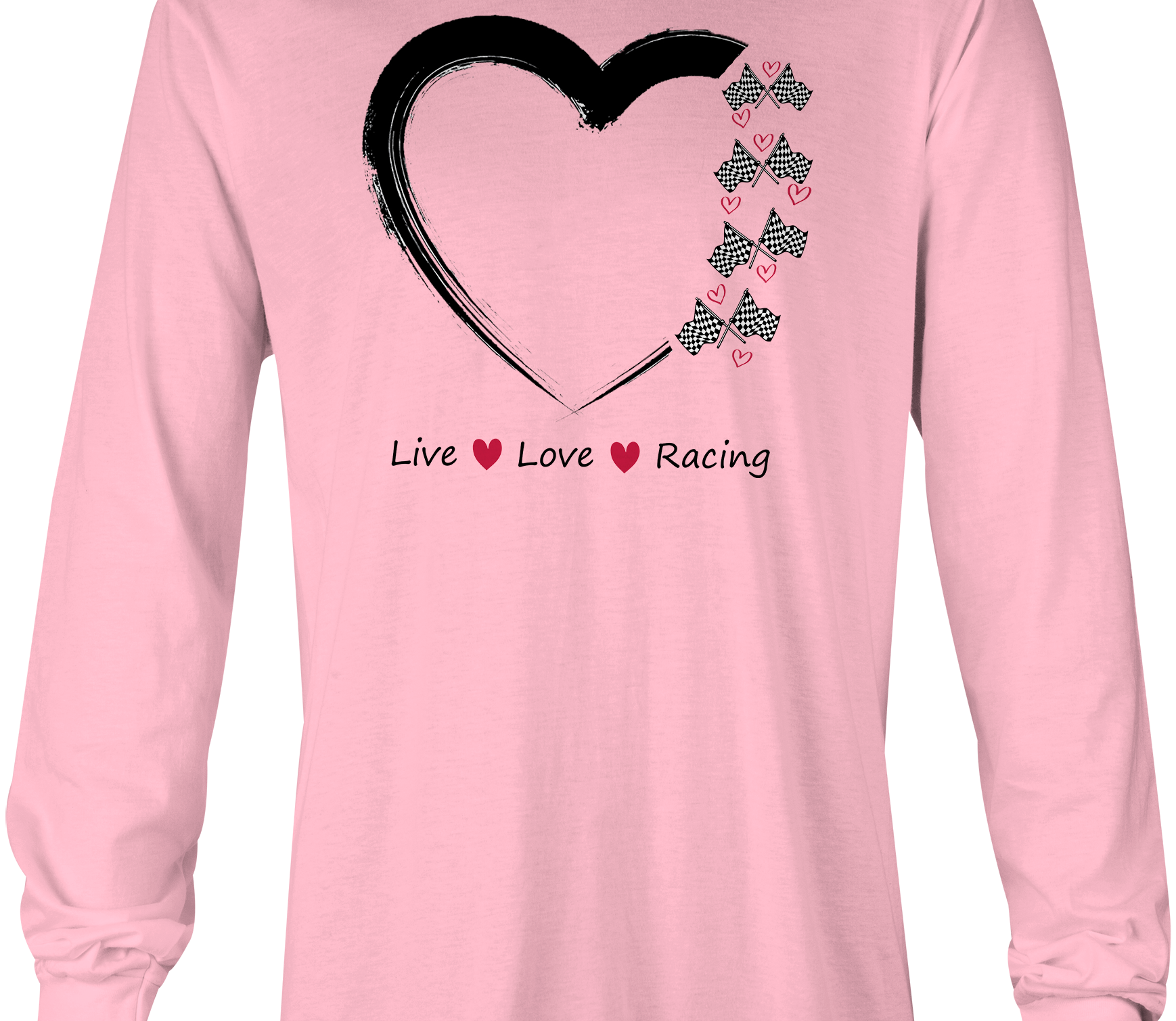 Live Love Racing Long Sleeve Black Acid Apparel