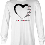 Live Love Racing Long Sleeve Black Acid Apparel