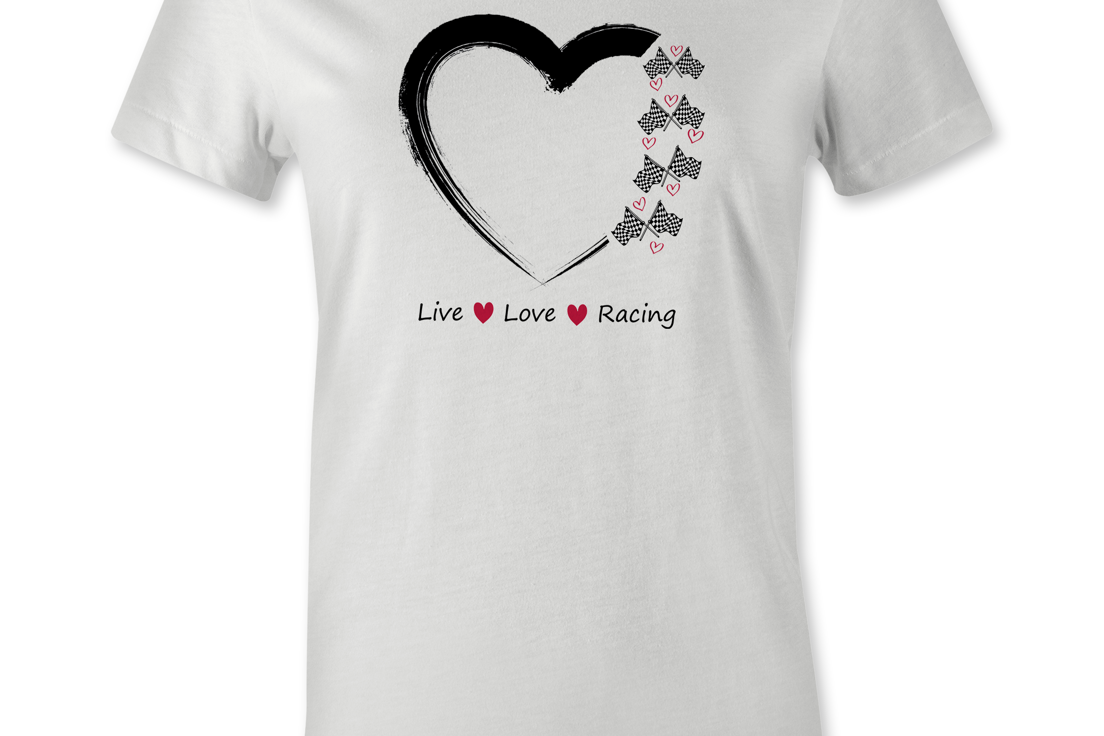 Live Love Racing TShirt Black Acid Apparel