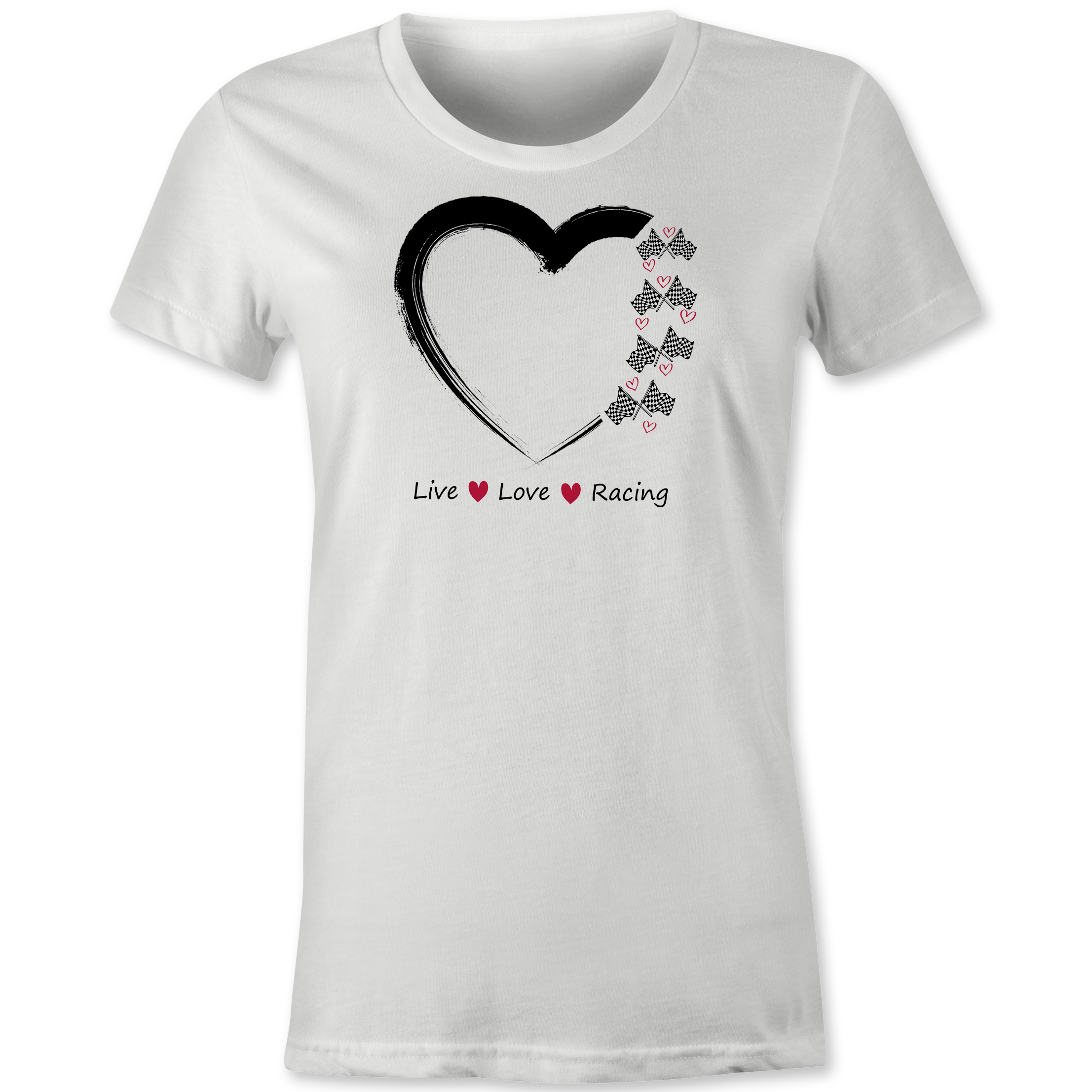 Live Love Racing TShirt Black Acid Apparel