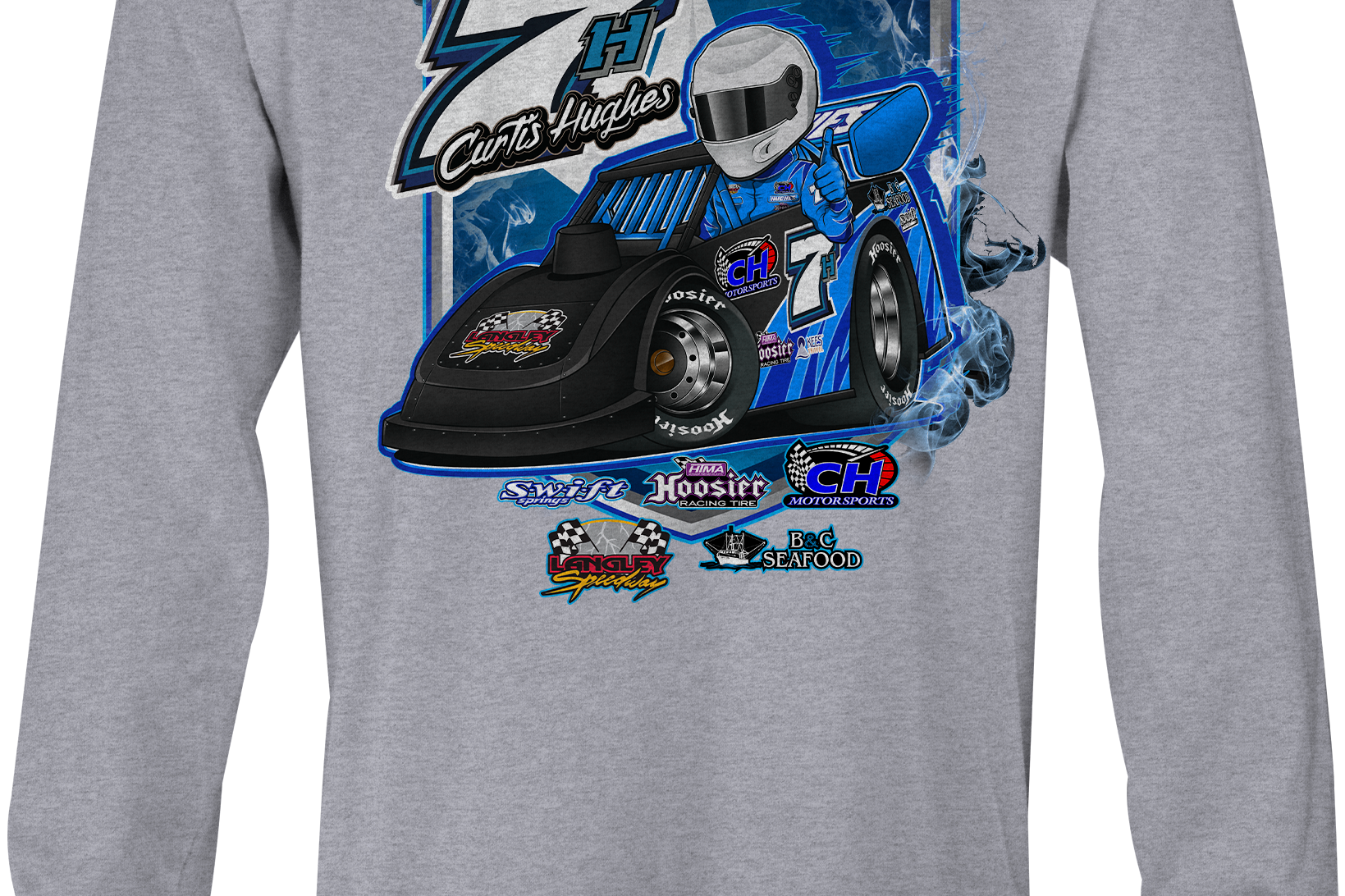 Curtis Hughes Long Sleeves Black Acid Apparel