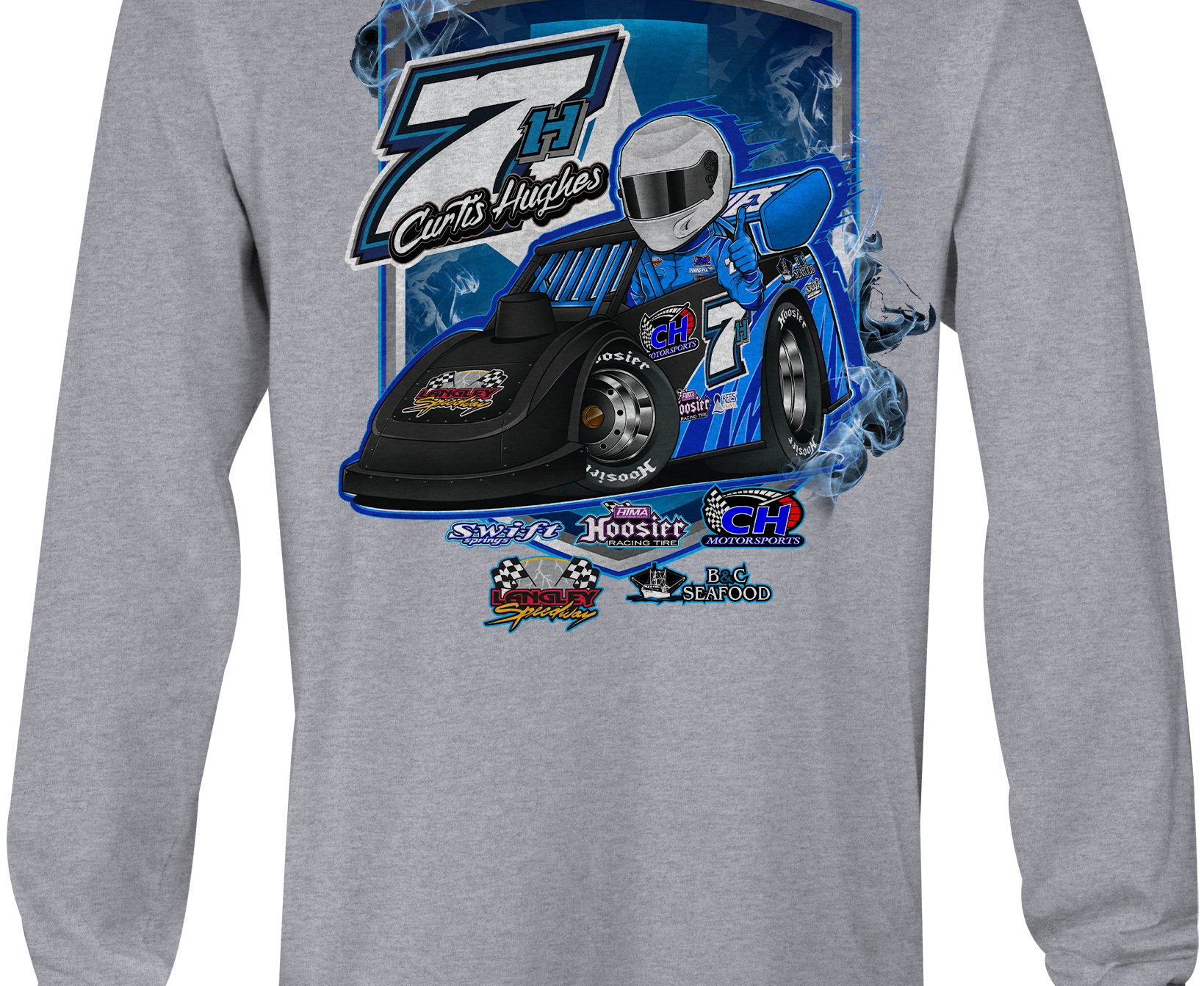 Curtis Hughes Long Sleeves Black Acid Apparel