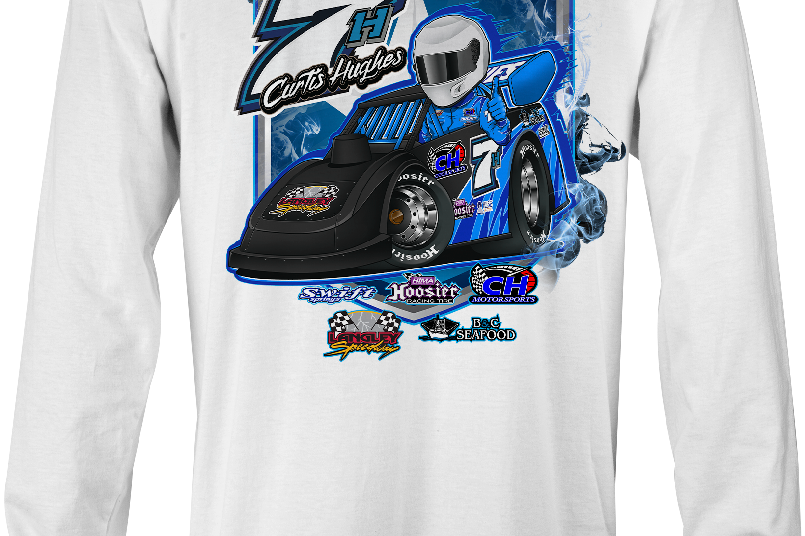 Curtis Hughes Long Sleeves Black Acid Apparel