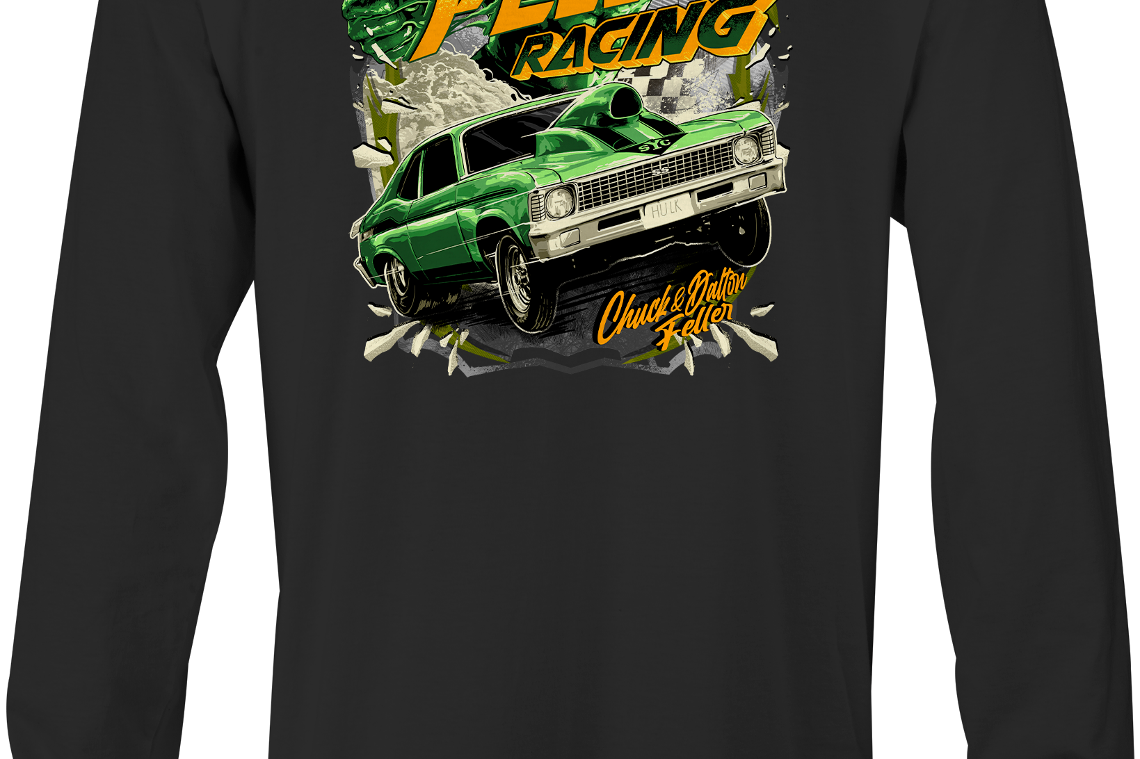 Feller Racing Long Sleeves Black Acid Apparel