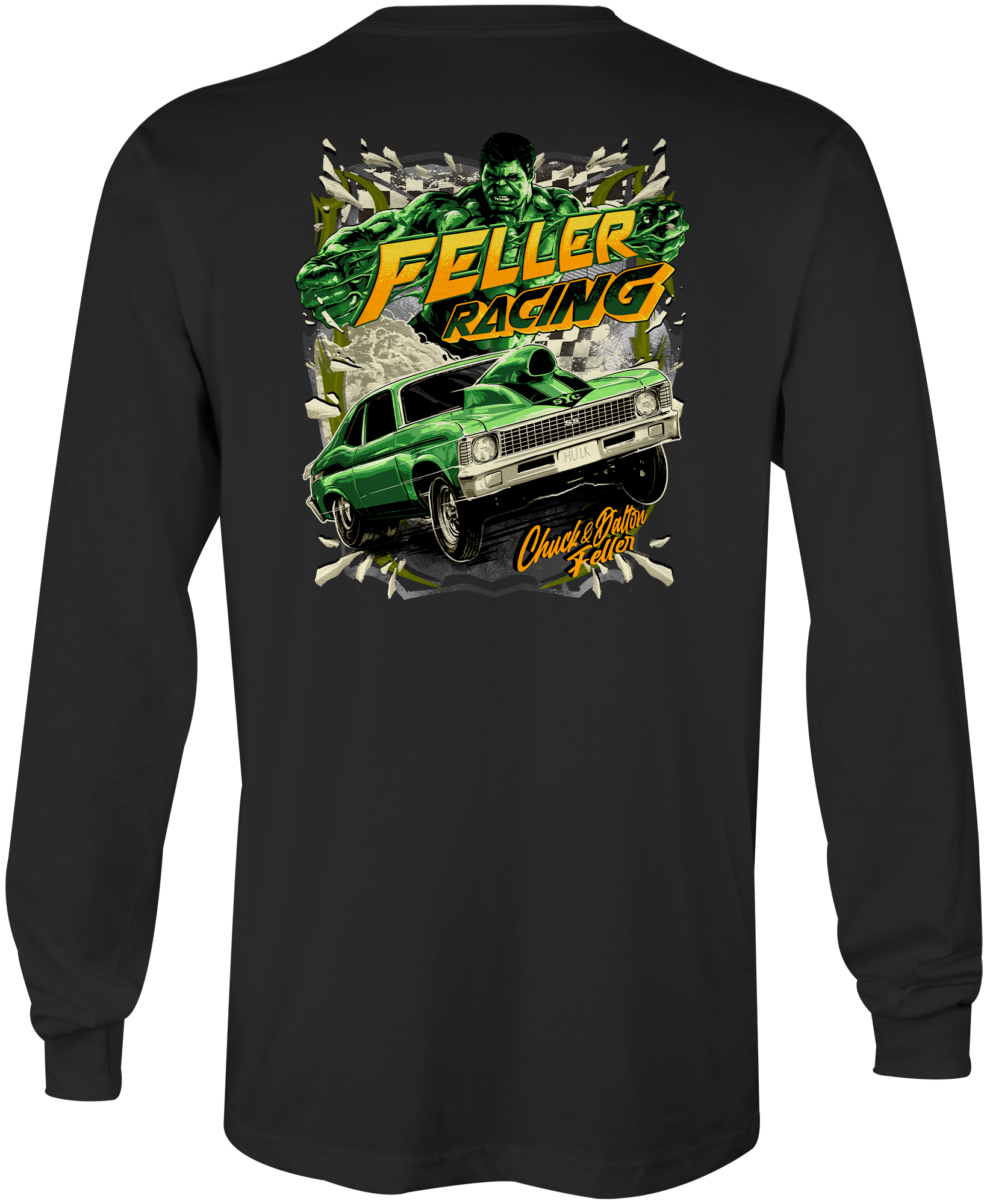 Feller Racing Long Sleeves - Black Acid Apparel