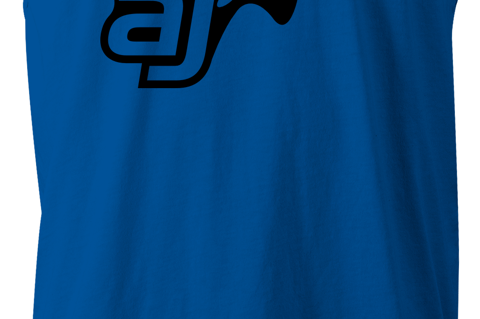 AJ Allmendinger - Men's Tank Black Flame Logo Black Acid Apparel