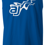 AJ Allmendinger - Men's Tank White Flame Logo Black Acid Apparel